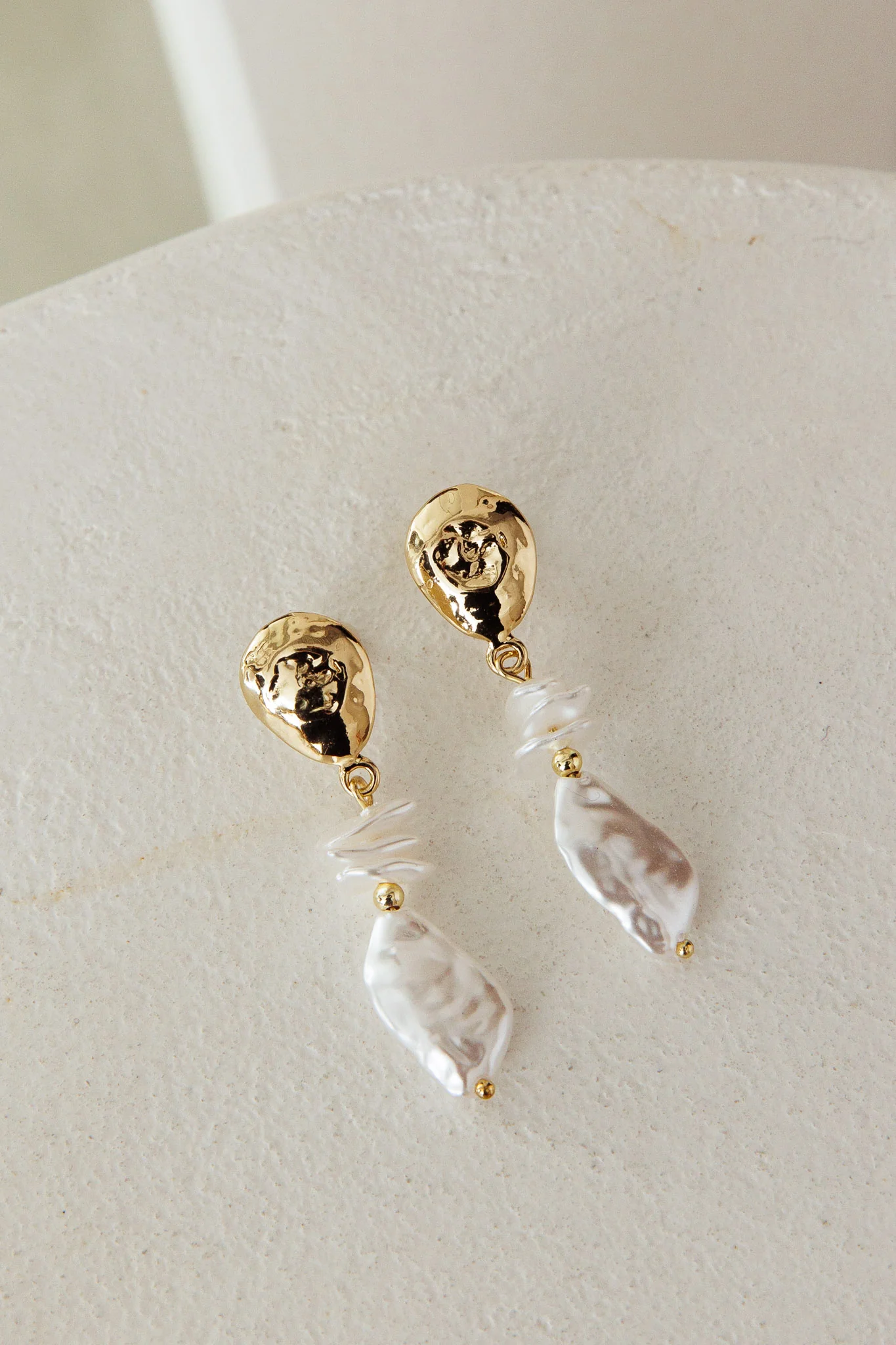 Elysian Drop Pearl Earrings - Image 2