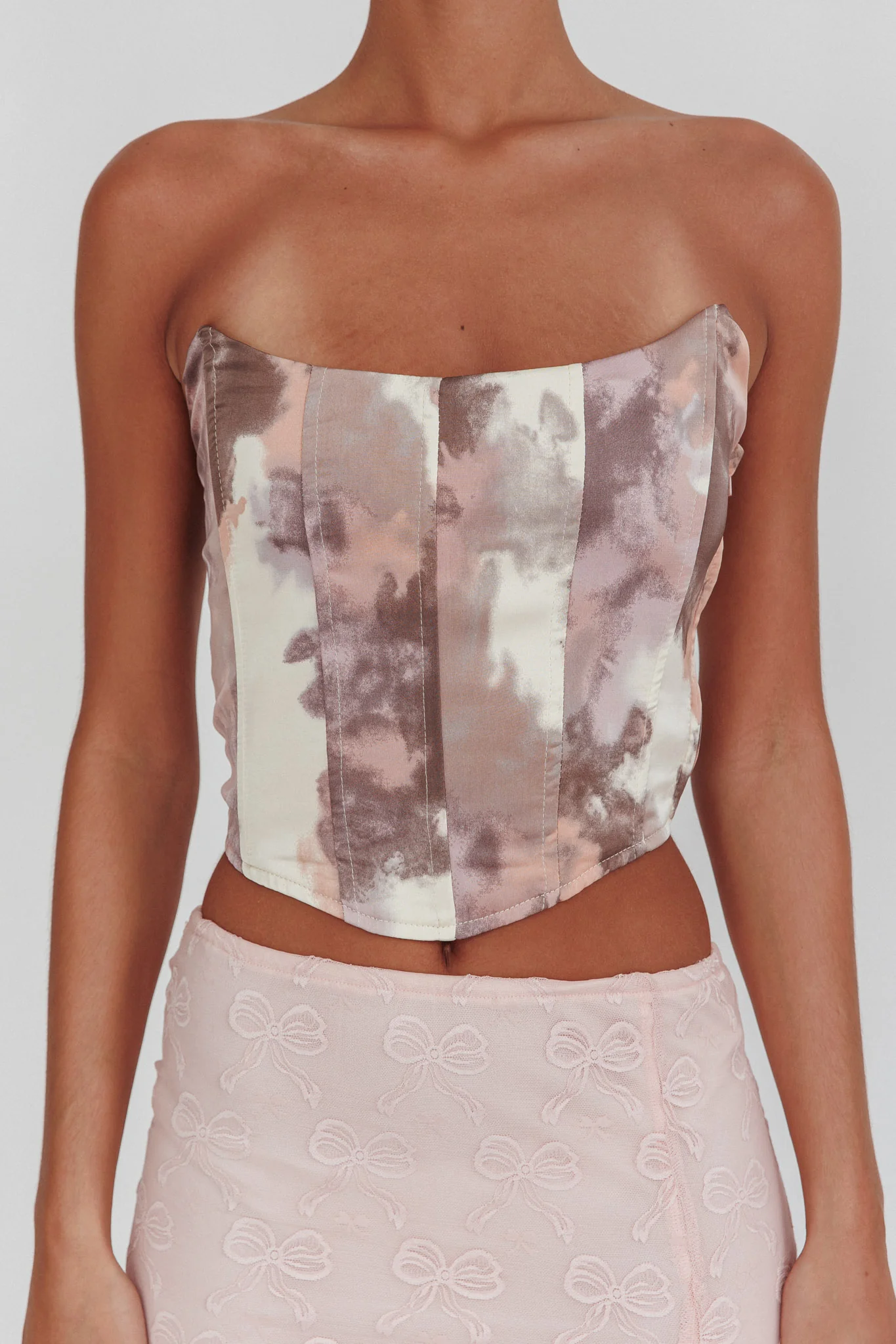Emmalyn Corset Top Peach Multi - Image 5