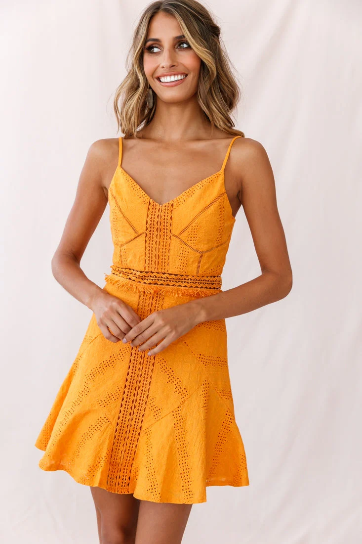 Eugenie Cami Strap Embellished Sun Dress Sunset - Image 6