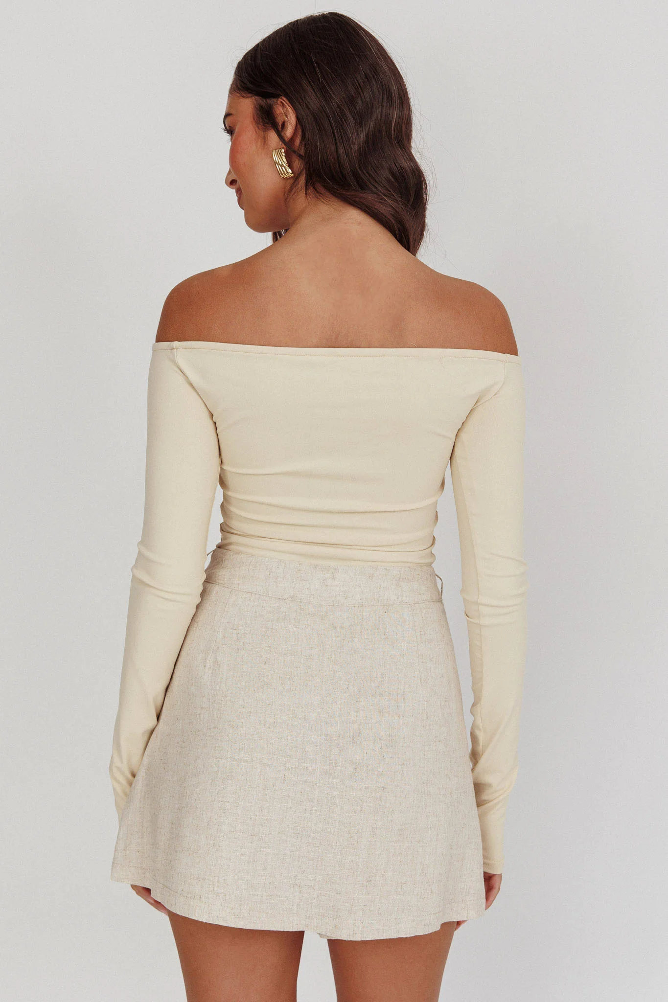 Euphoria Linen Skort Sand - Image 4
