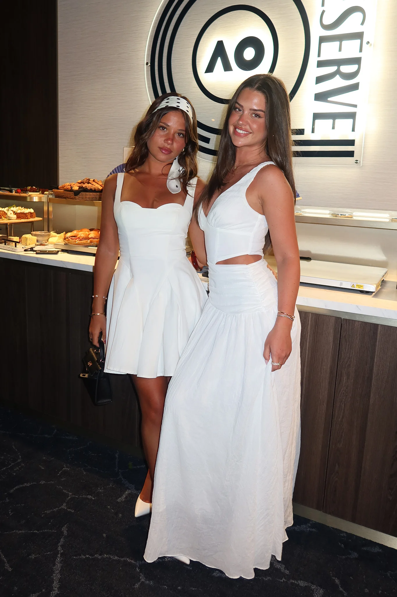 First Dates Waist Cut-Out Maxi Dress White - Image 2