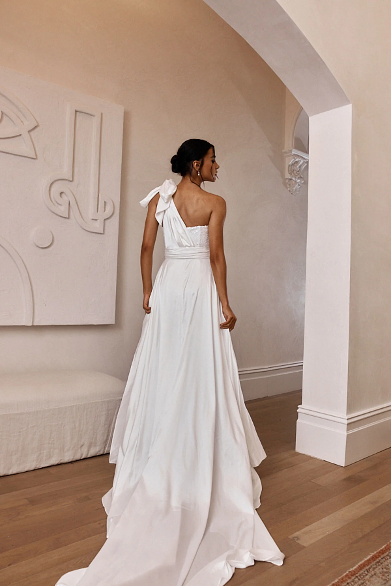Francene Two Piece Sequin Maxi Dress White - Image 6