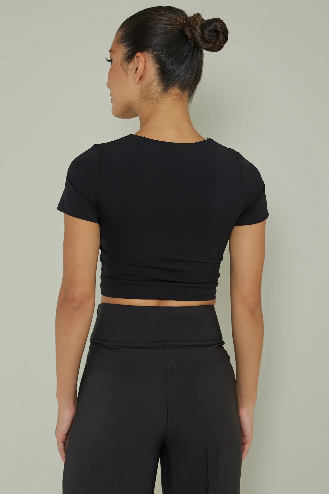 Grammercy Short Sleeve Top Black - Image 2