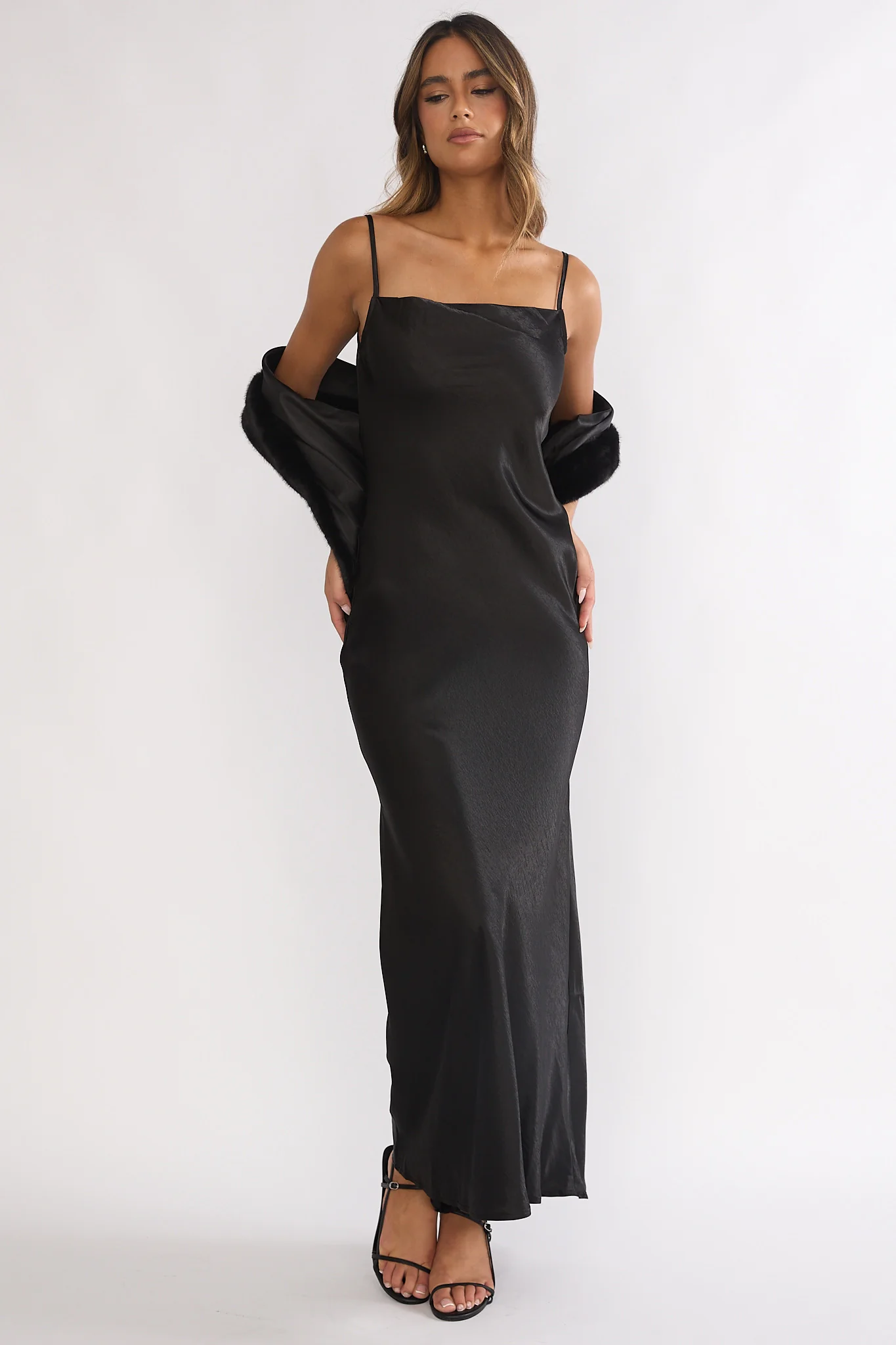Hadley Cami Scarf Maxi Dress Black - Image 2