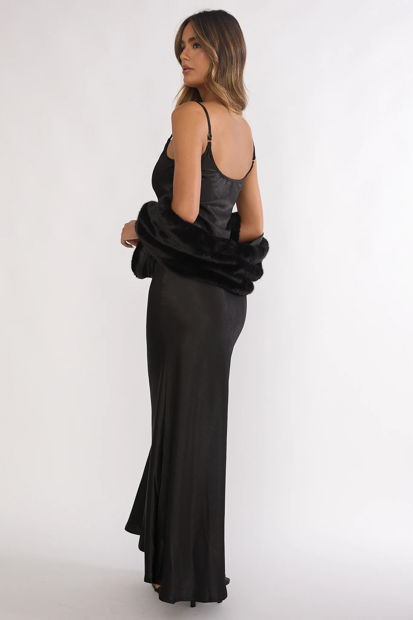Hadley Cami Scarf Maxi Dress Black - Image 4