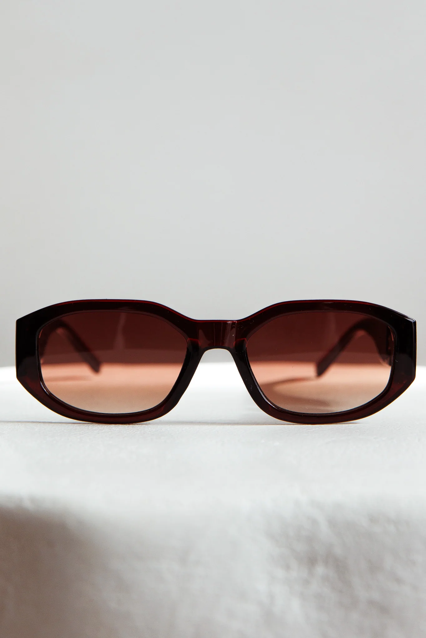 Heartfelt Square Sunglasses Brown - Image 2