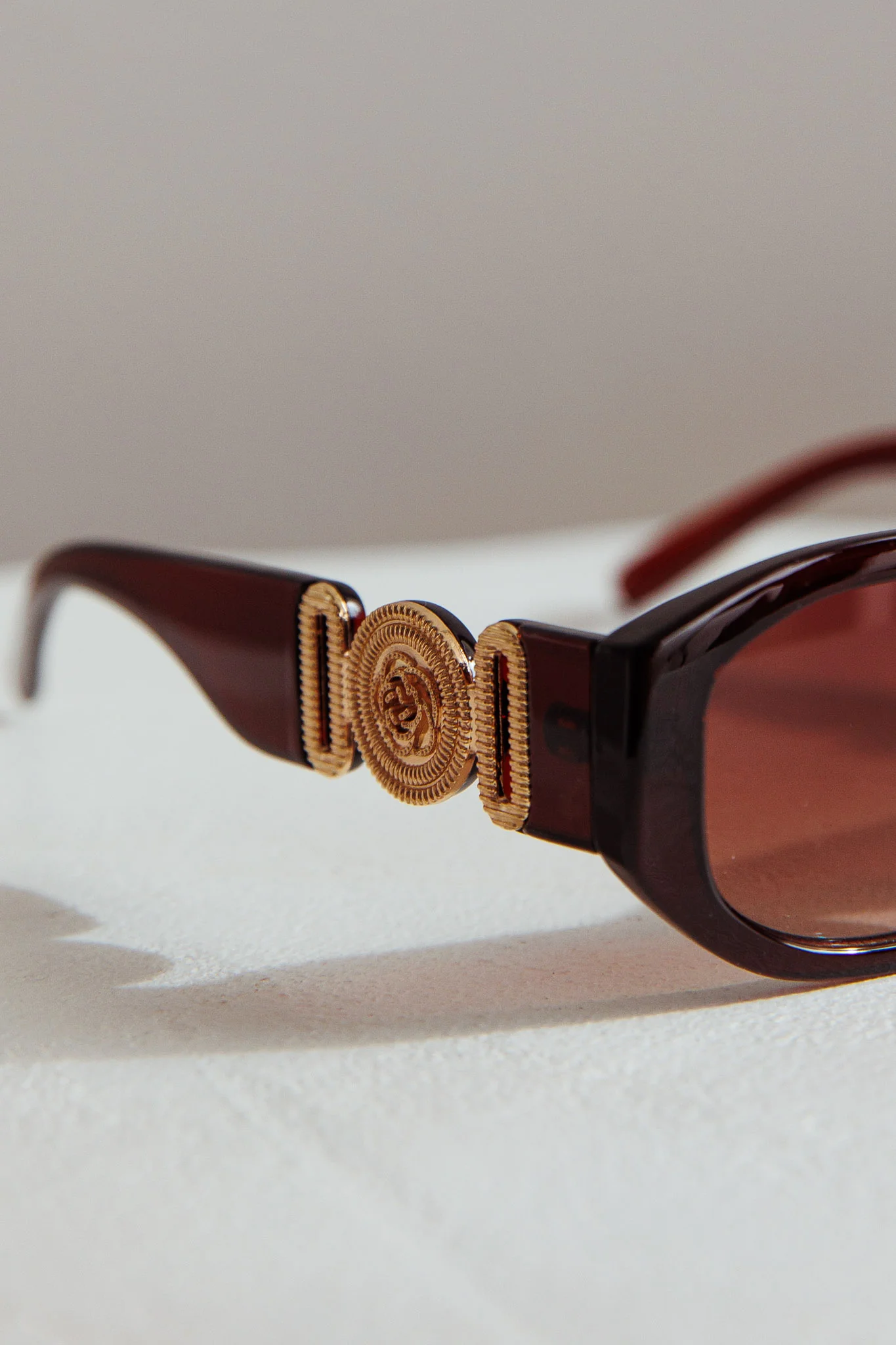 Heartfelt Square Sunglasses Brown - Image 3