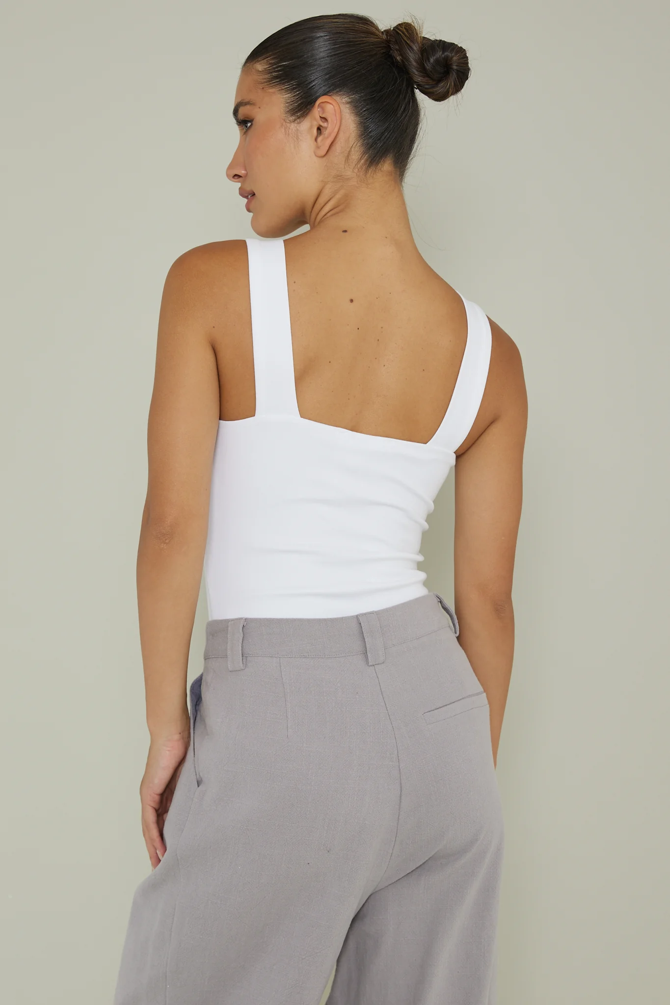 High Time Square Neckline Leotard White - Image 2