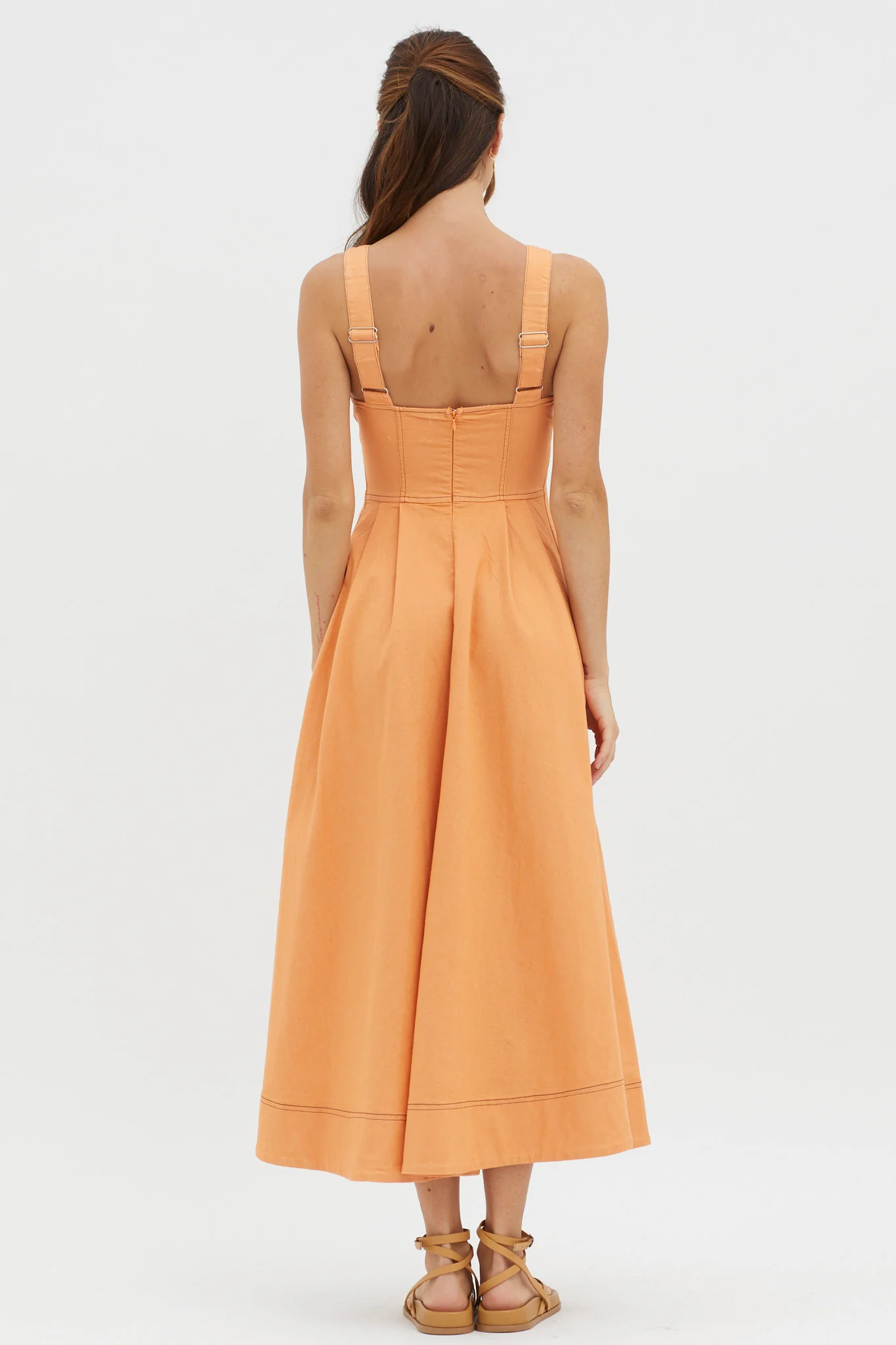 Isadore V-Bust Midi Dress Mango - Image 2