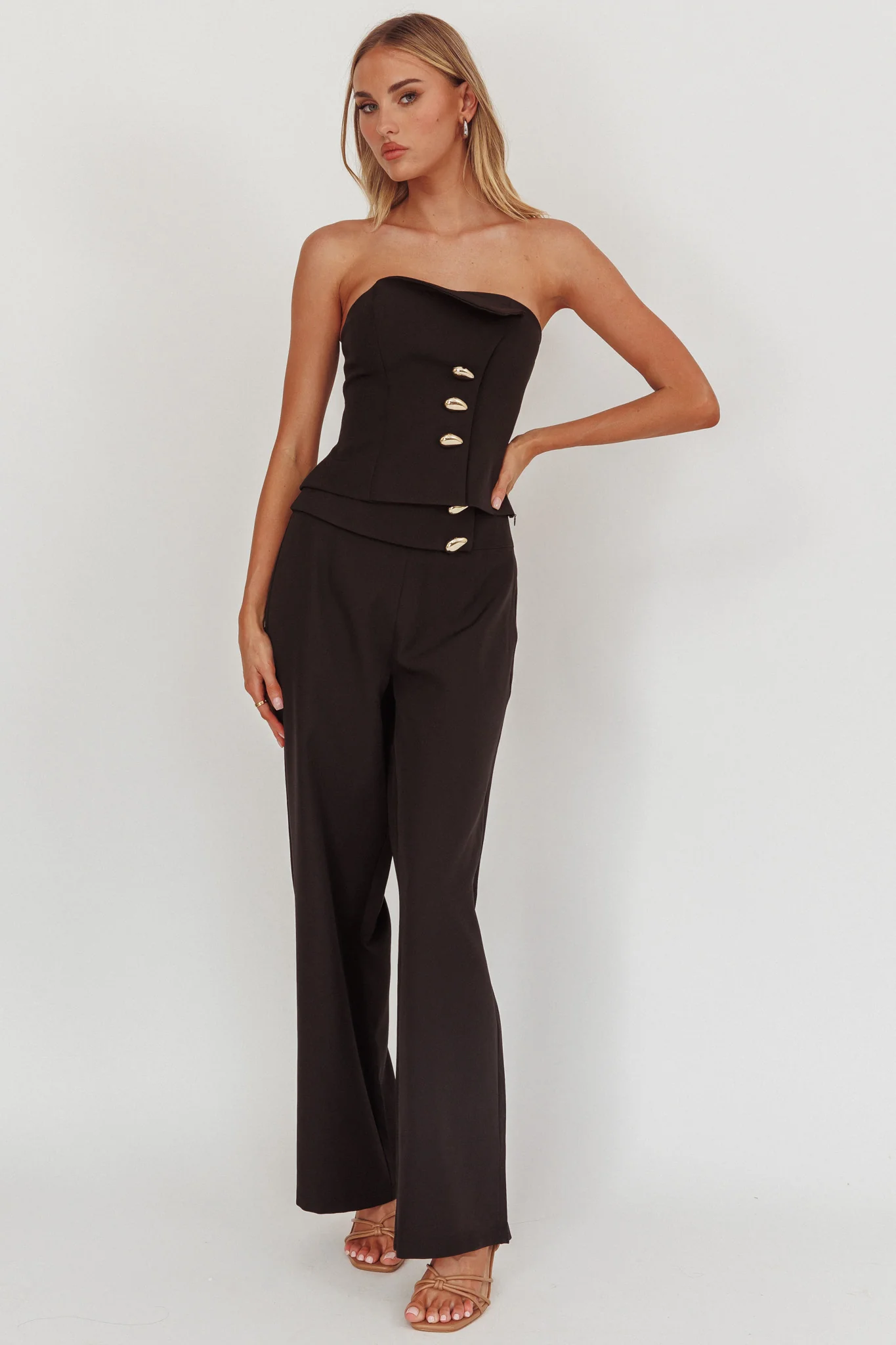 Ishani Hardware Decoration Pants Black - Image 2