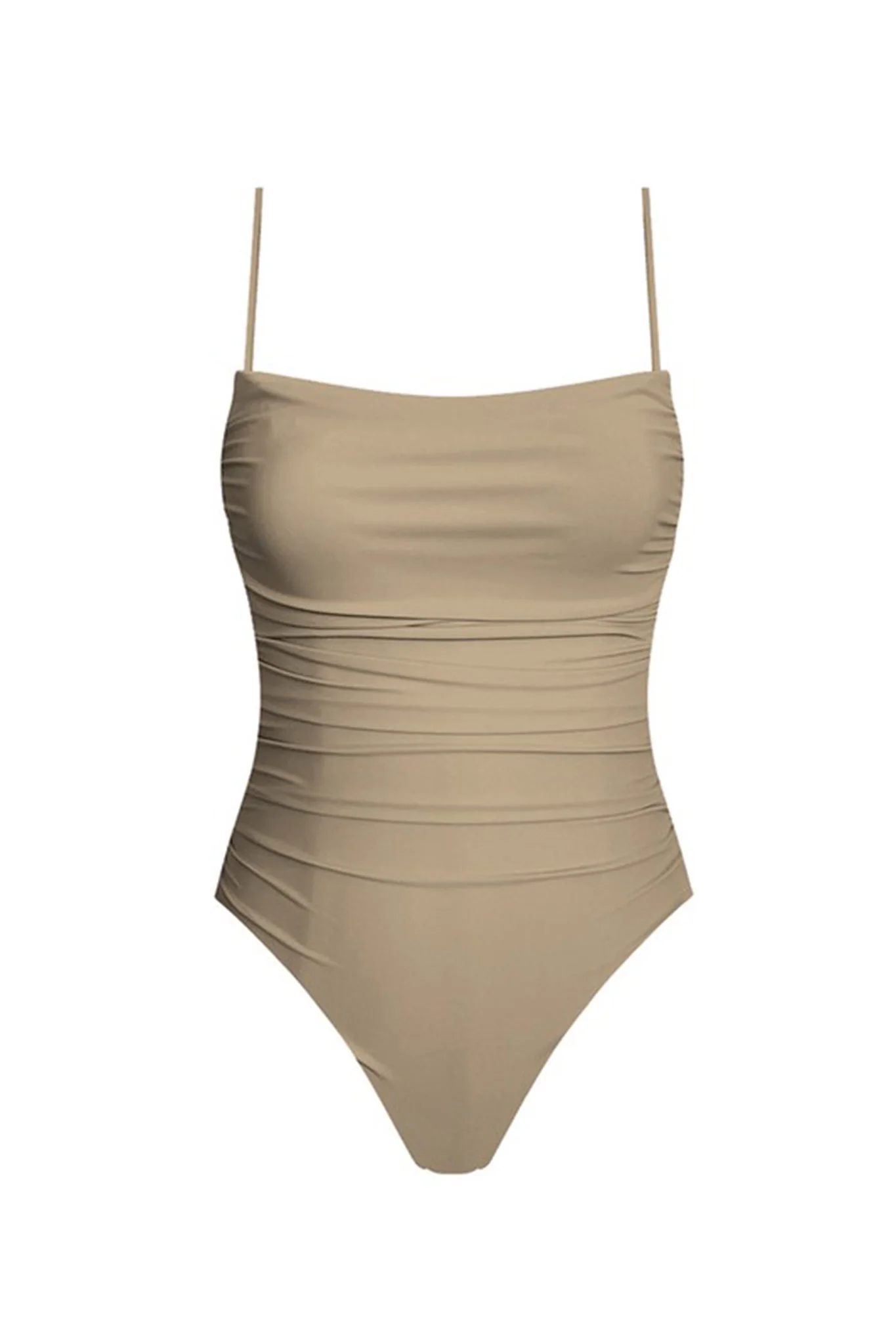 Isla Ruched One Piece Swimsuit Suntanned - Image 5