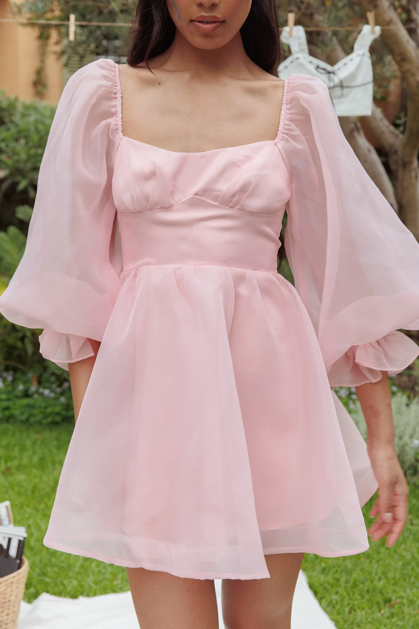 I've Got Sunshine Long Sleeve Mini Dress Blush - Image 5