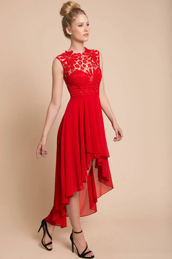 Ivy Night Out Dress Red - Image 3