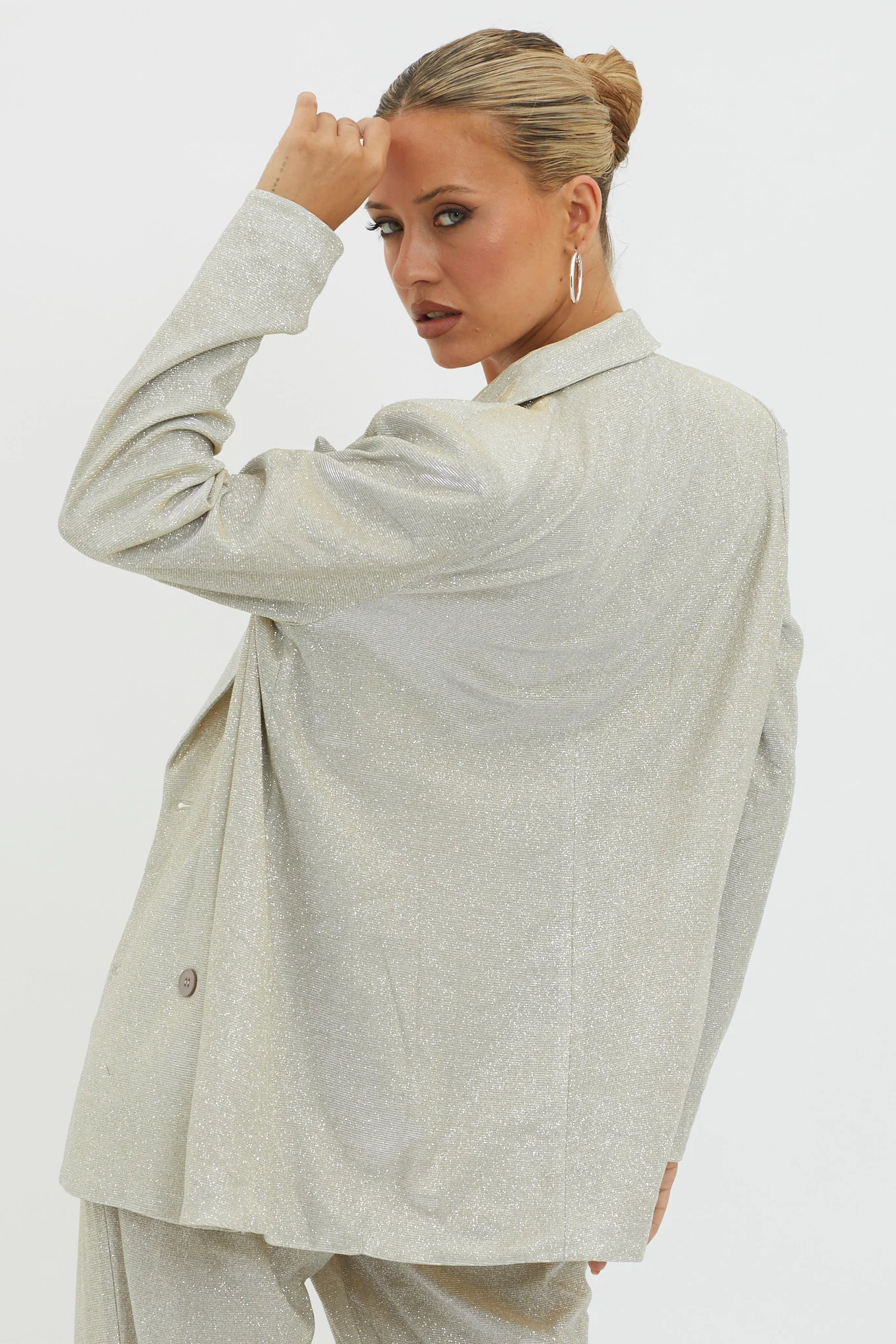 Joyeux Notch Lapel Jacket Champagne - Image 3