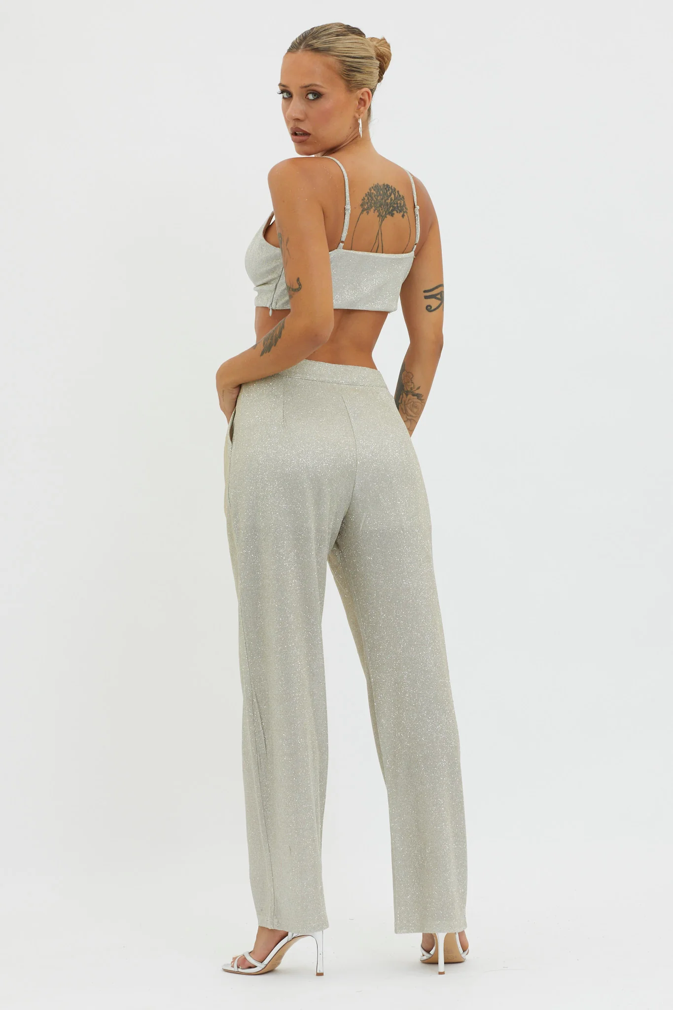 Joyeux Straight Leg Pants Champagne - Image 2