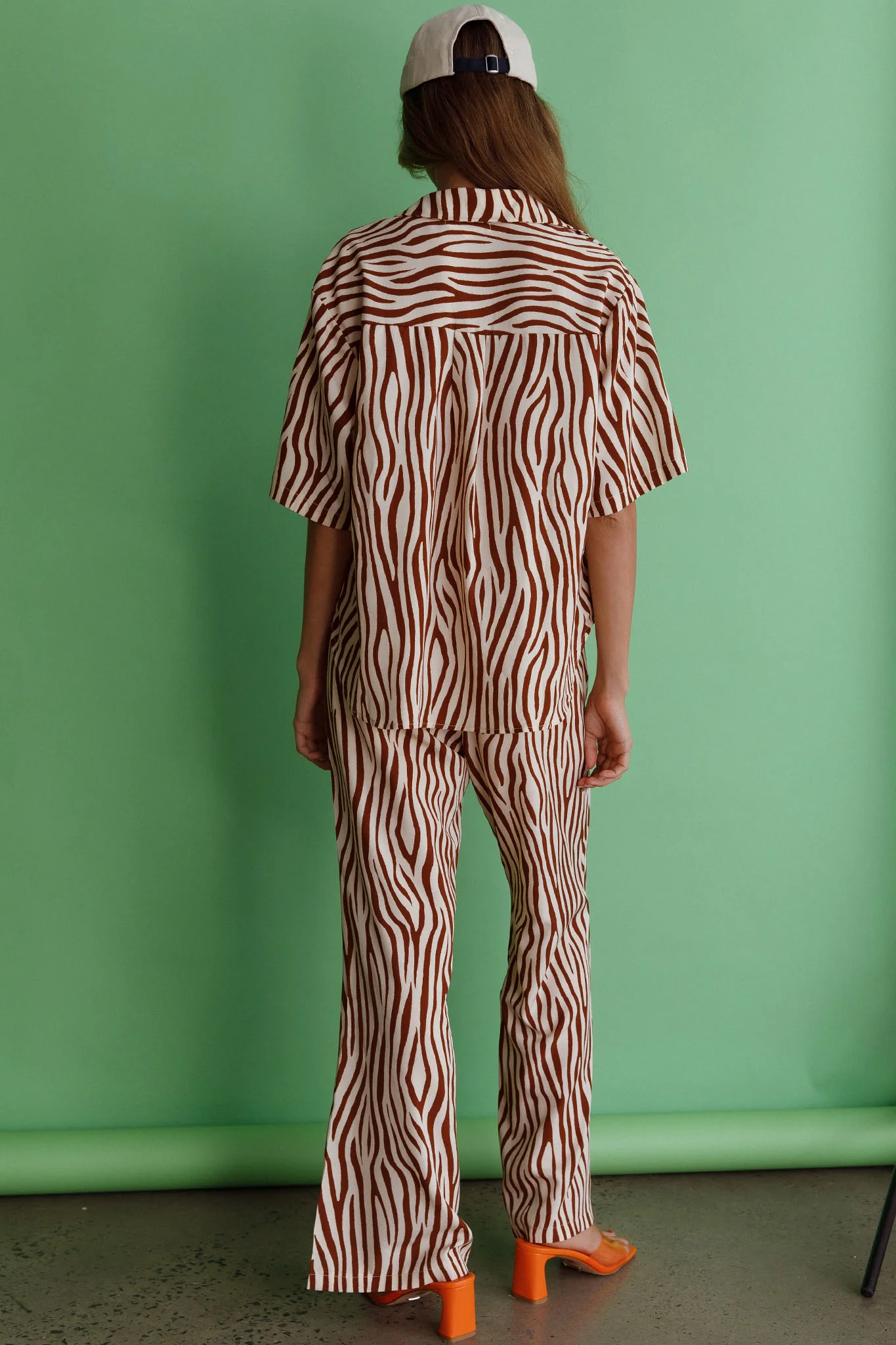 Just A Hunch Button Shirt Zebra Brown - Image 3