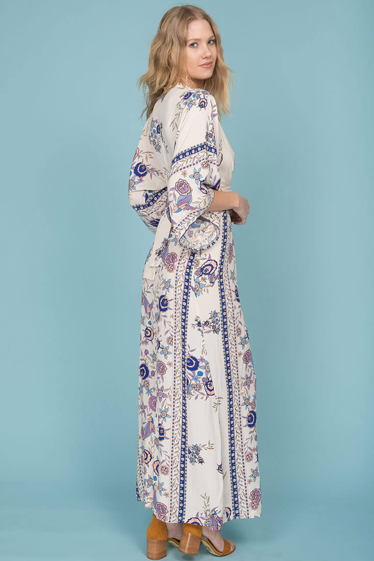 Kira Zip Up Maxi Dress Lily Purple - Image 5