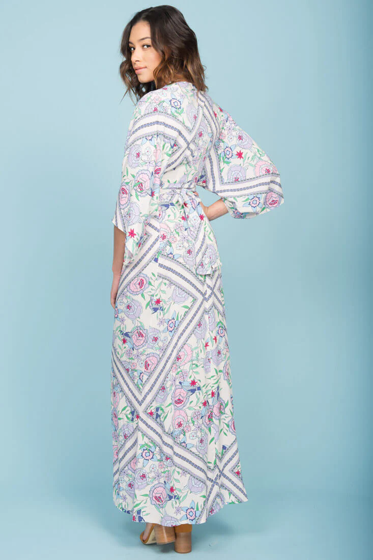 Kira Zip Up Maxi Dress Green - Image 5