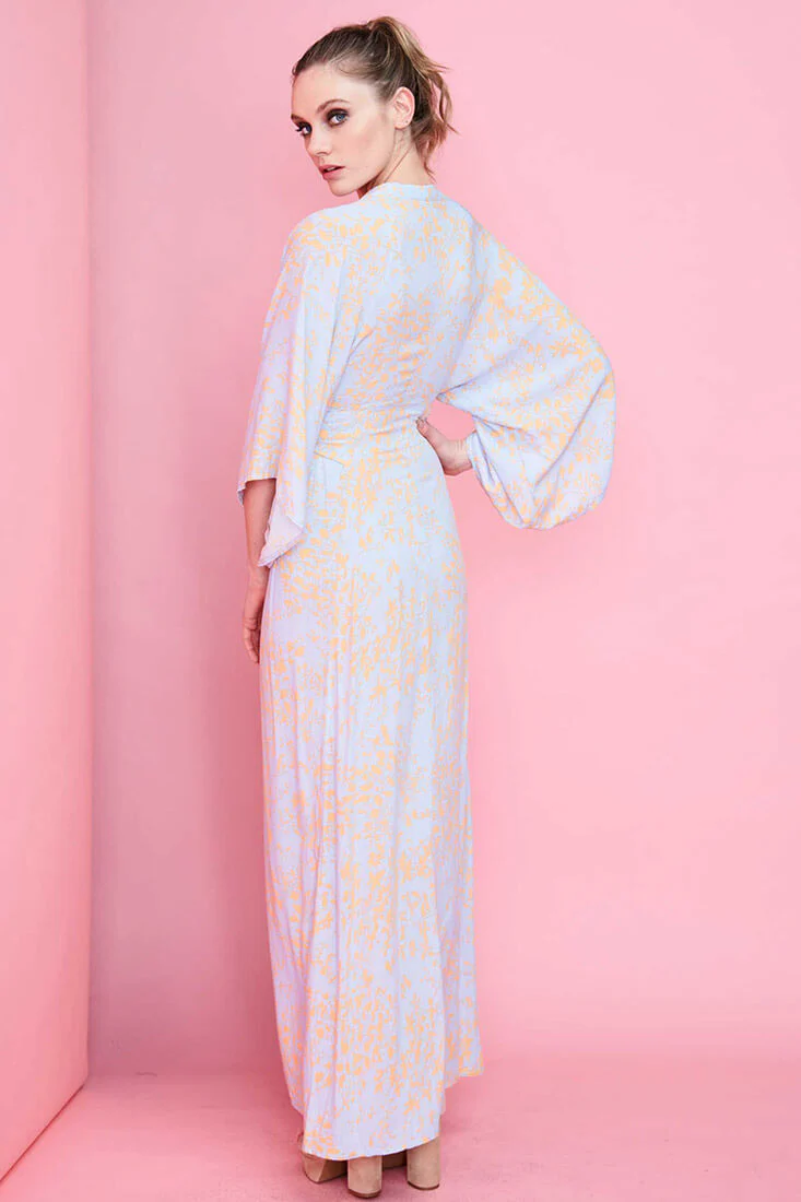 Kira Summer Maxi Dress Orange - Image 4