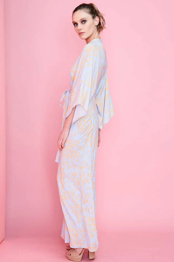 Kira Summer Maxi Dress Orange - Image 5