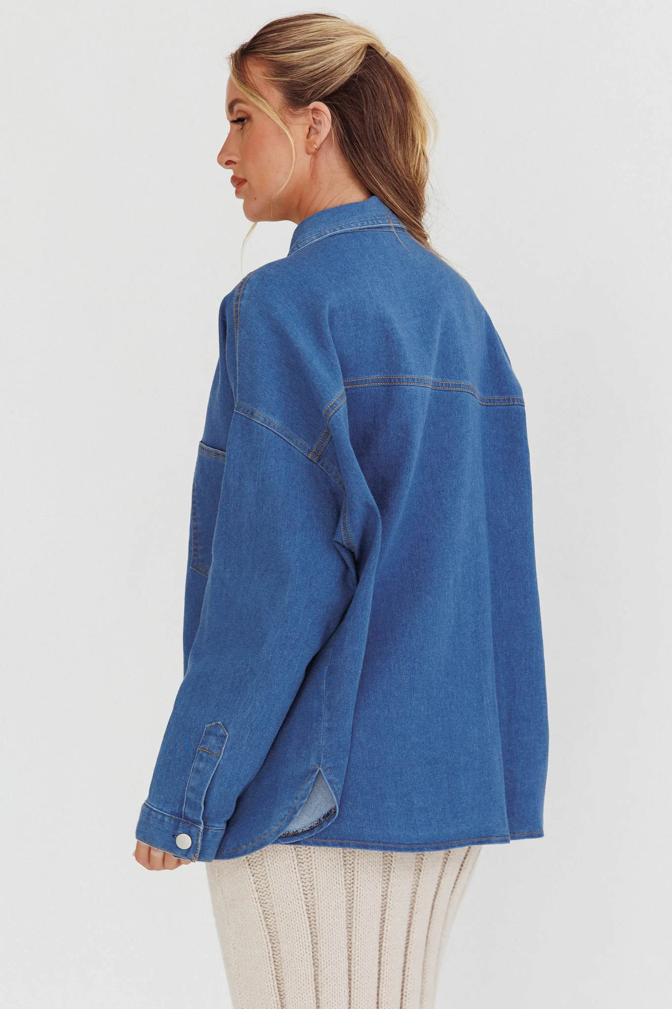 Lake Days Chest Pocket Shirt Indigo - Image 2