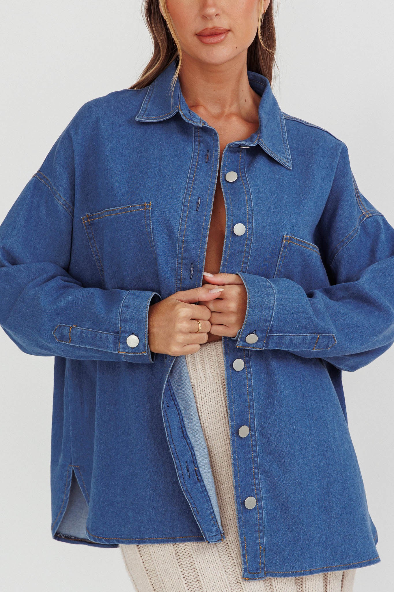 Lake Days Chest Pocket Shirt Indigo - Image 4