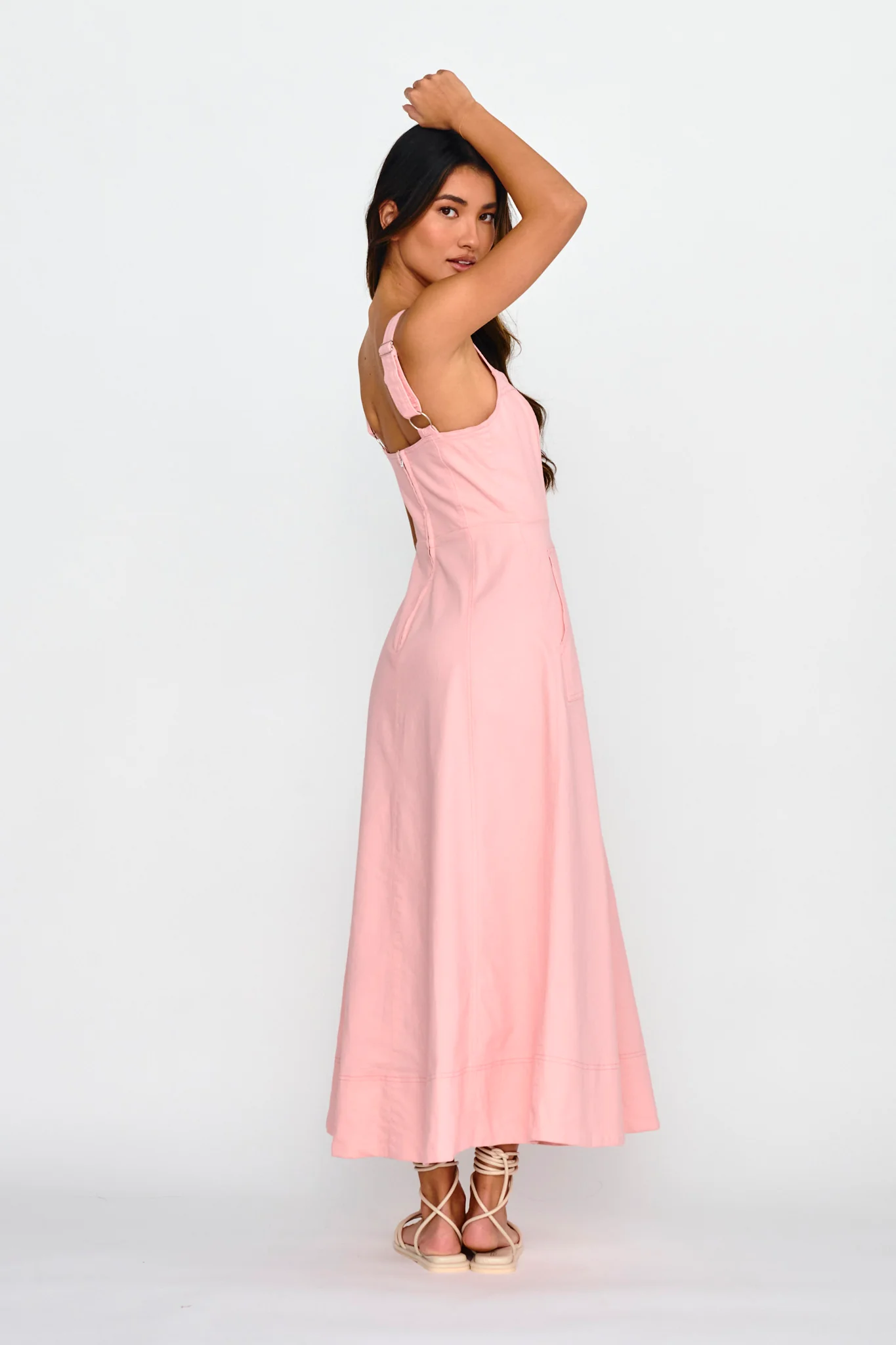 Laureen Pocket Maxi Dress Blush - Image 2