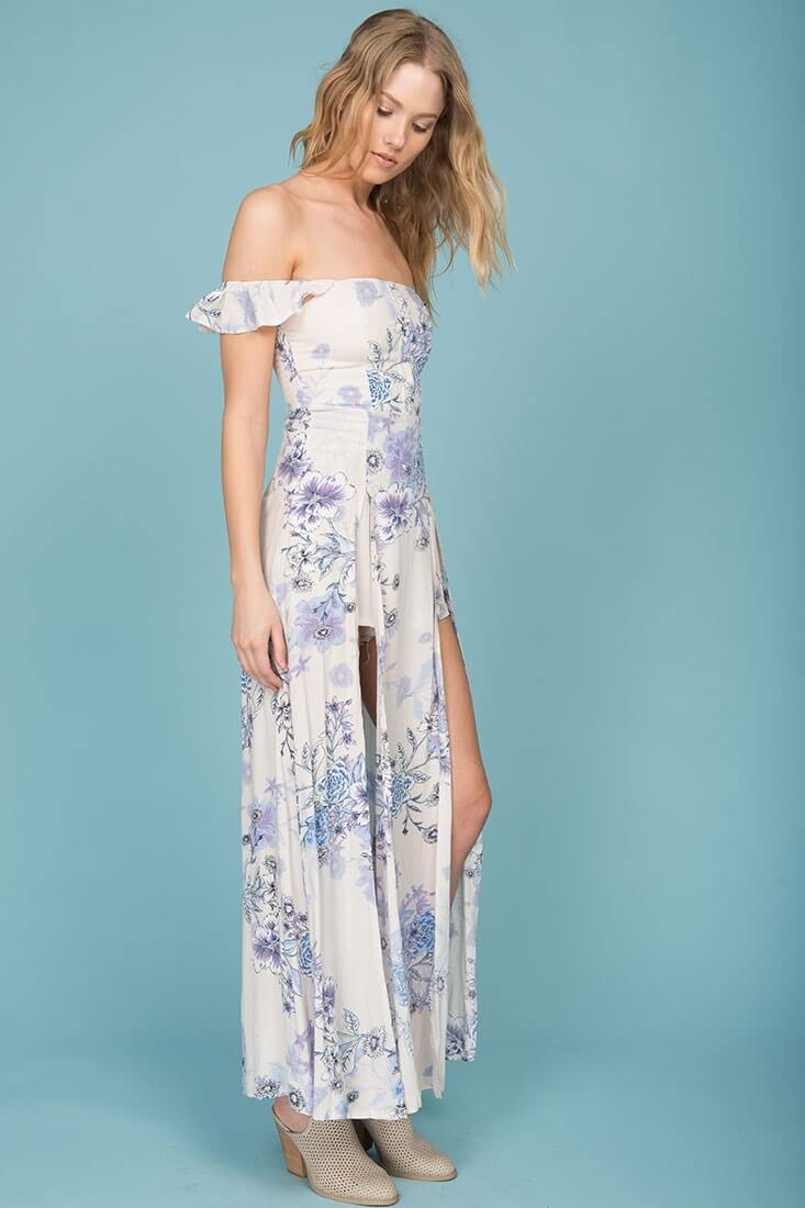 Laylah Maxi Romper Purple - Image 3