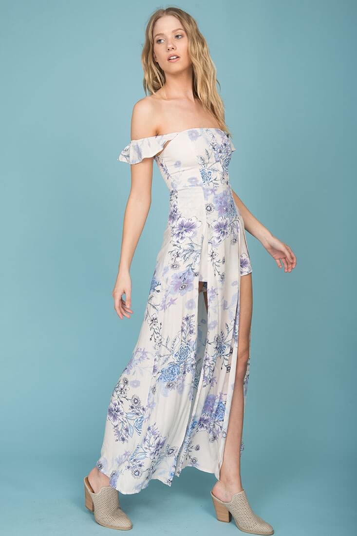 Laylah Maxi Romper Purple - Image 4