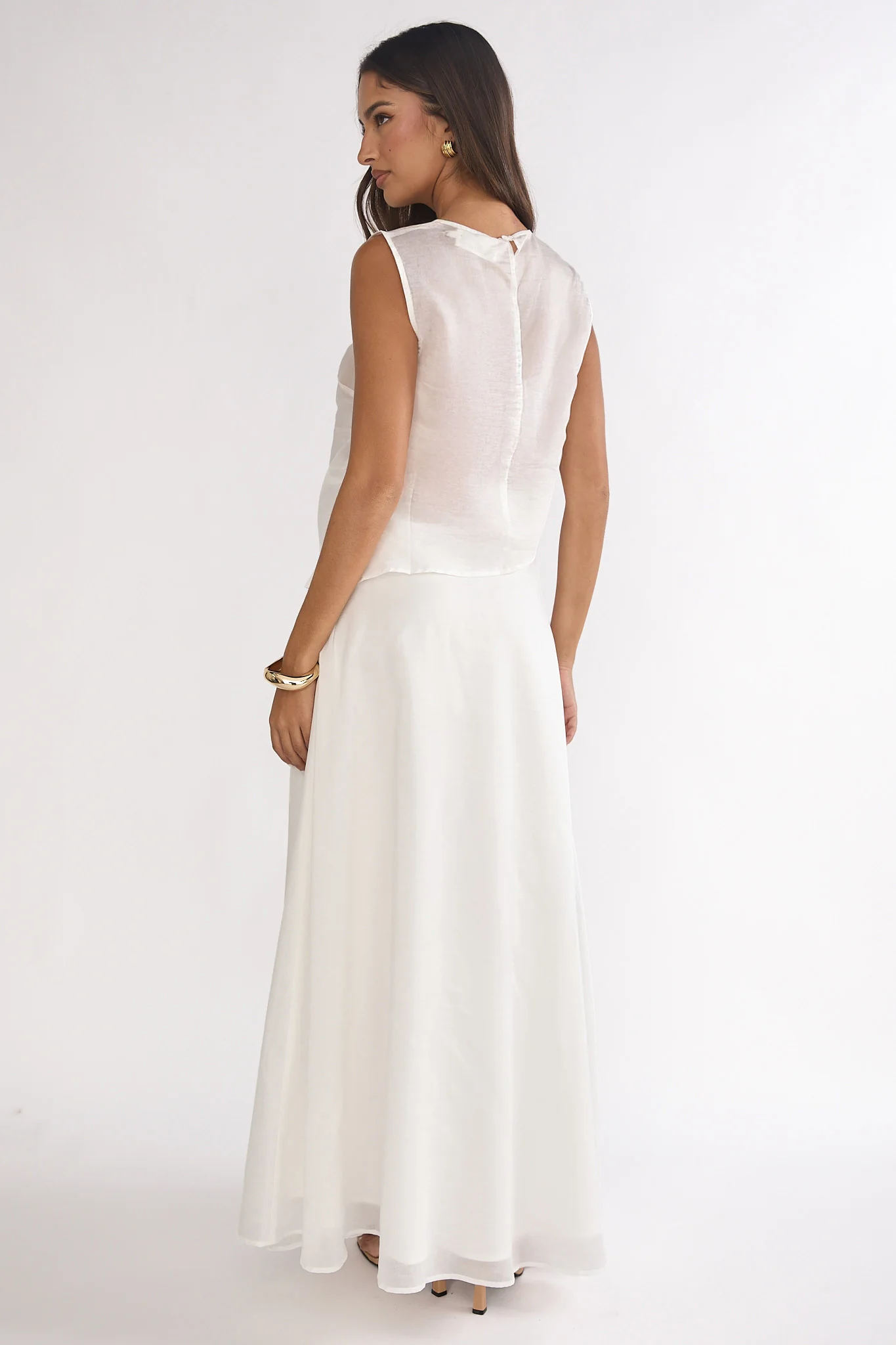 Lemora Maxi Skirt White - Image 2