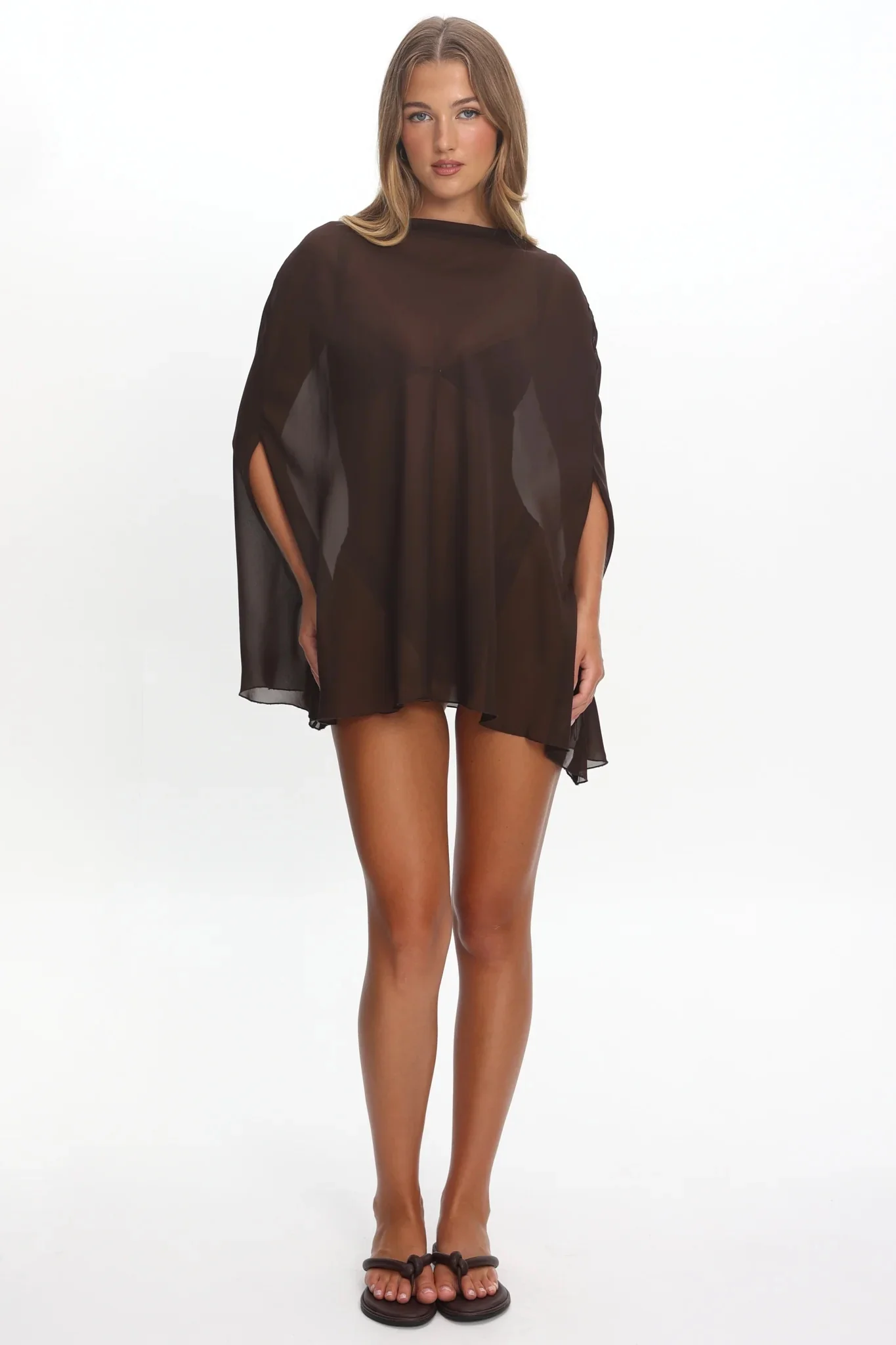 LIONESS Aura Poncho Chocolate - Image 2