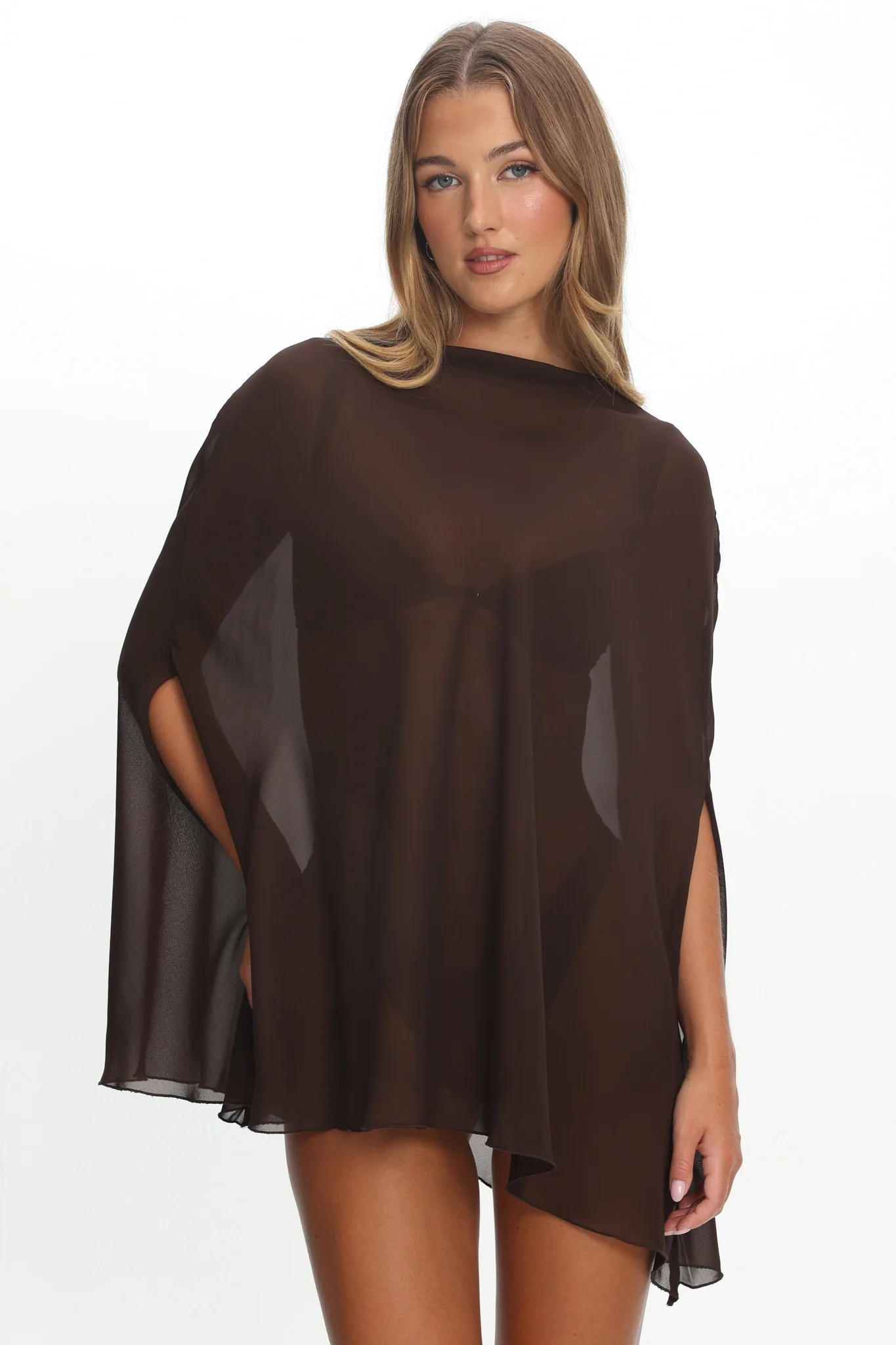 LIONESS Aura Poncho Chocolate - Image 5