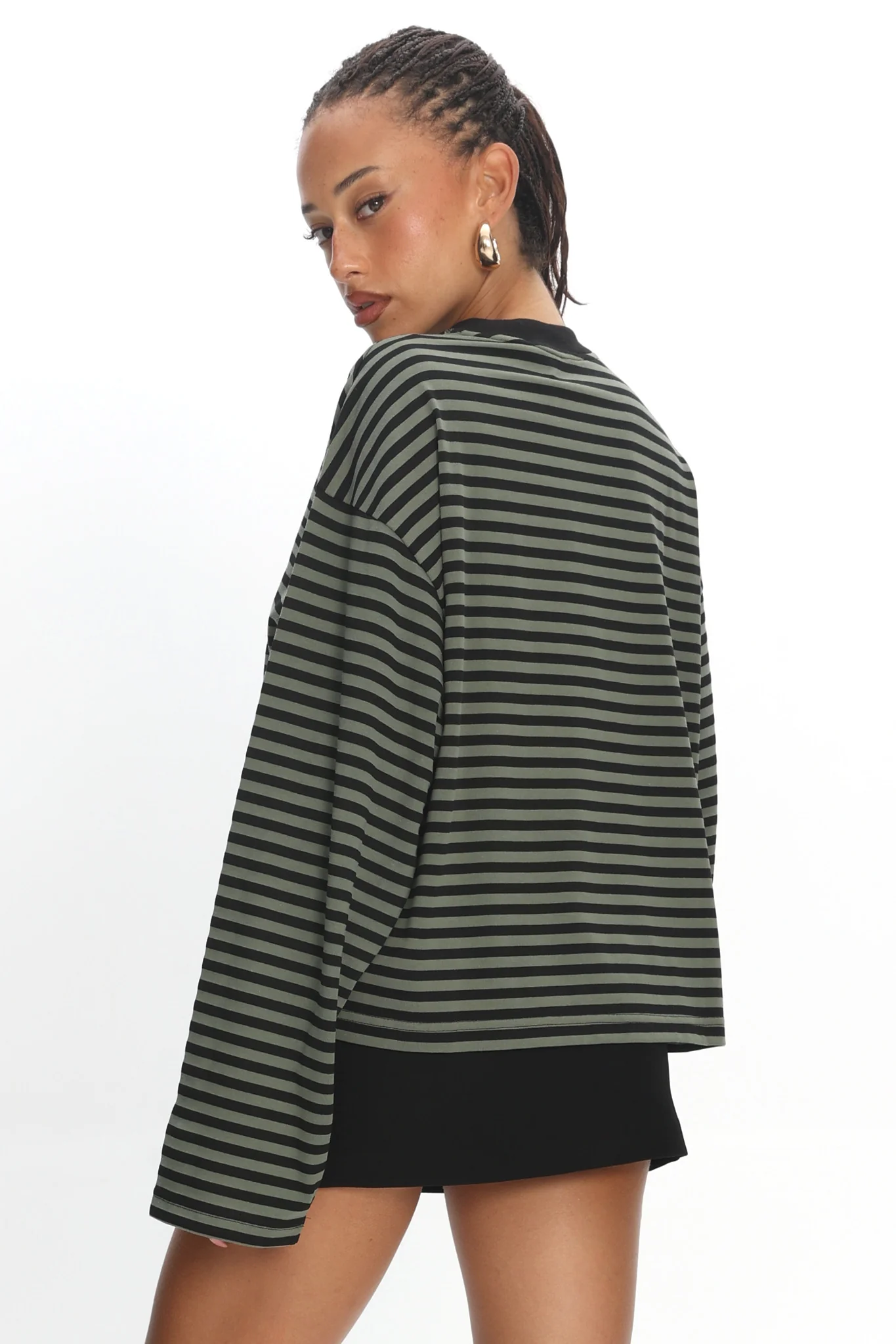 LIONESS Bloom Long Sleeve Forest Stripe - Image 3