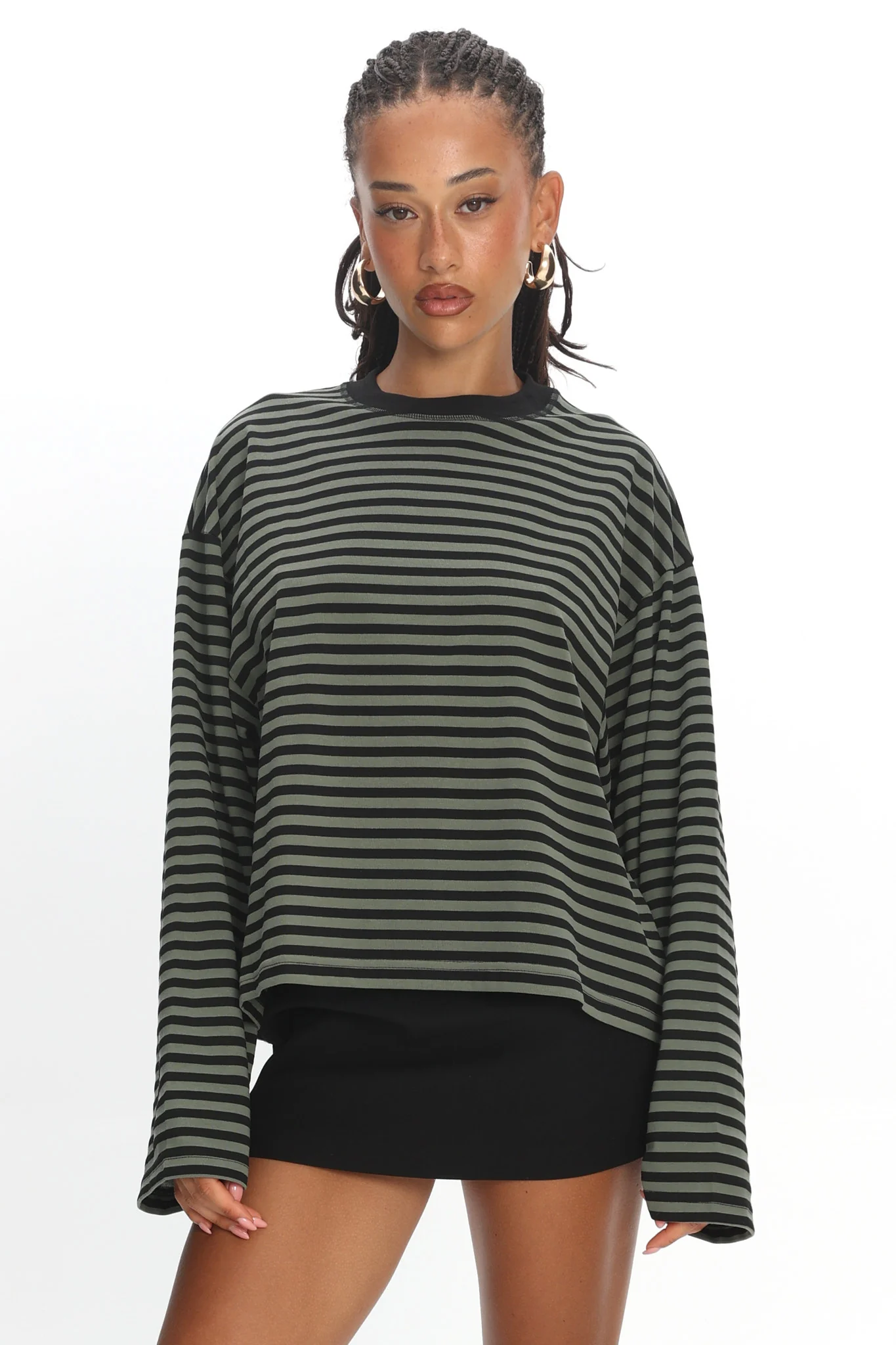 LIONESS Bloom Long Sleeve Forest Stripe - Image 5