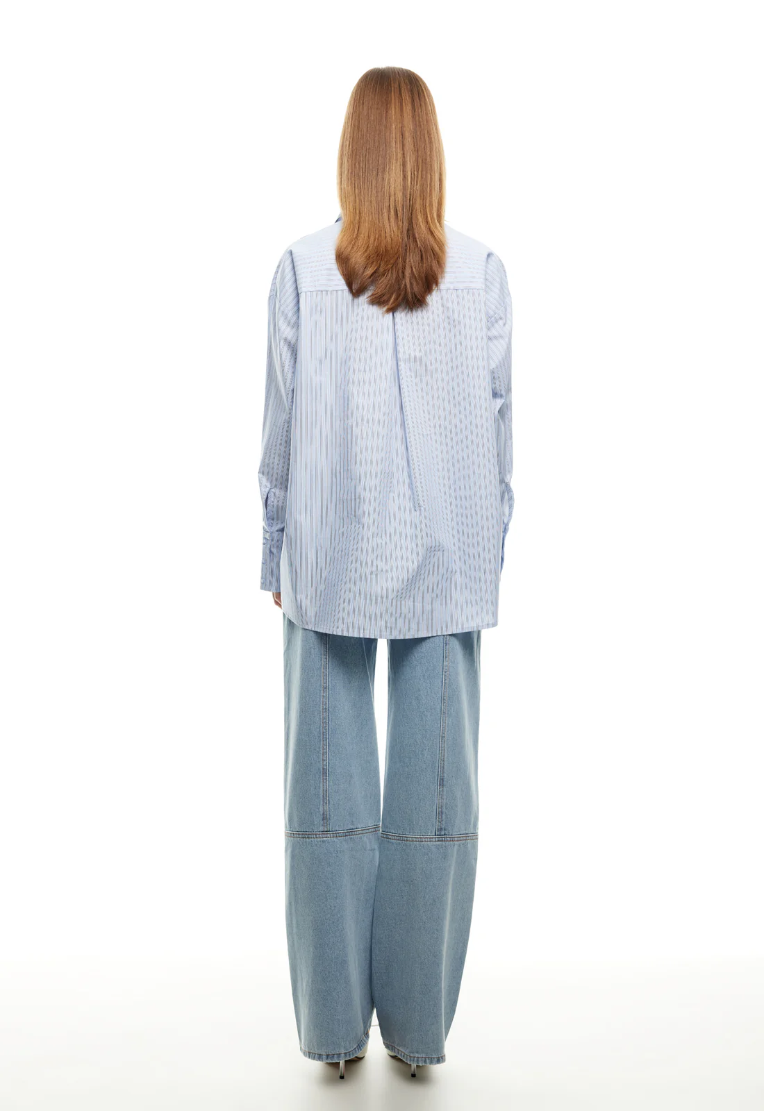 LIONESS Boyfriend Shirt Blue - Image 2