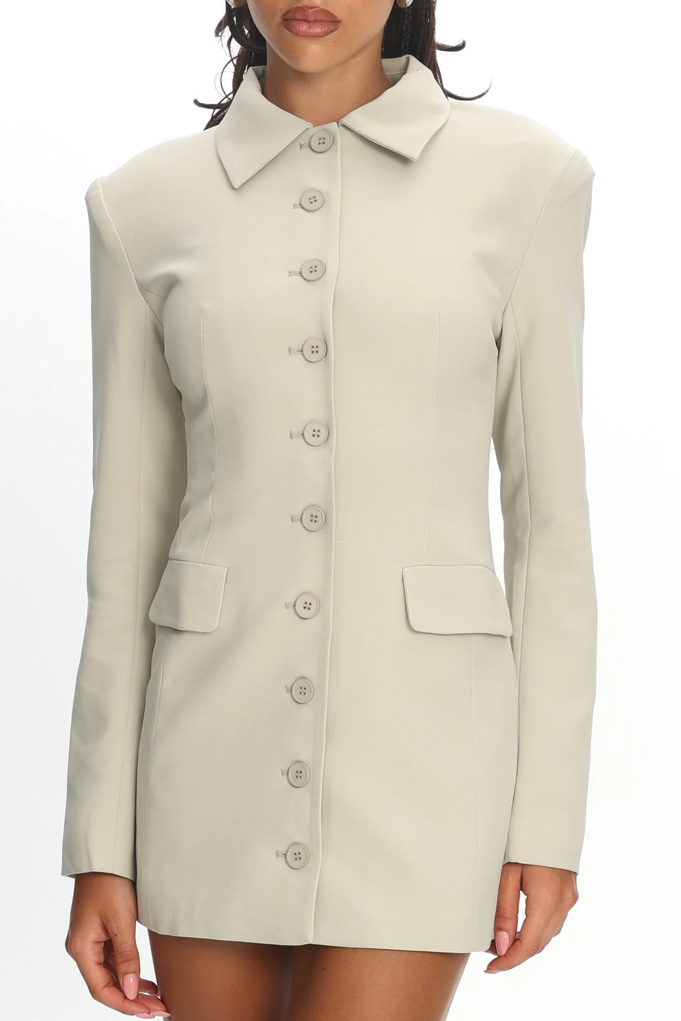LIONESS Cheri Mini Dress Matcha - Image 4