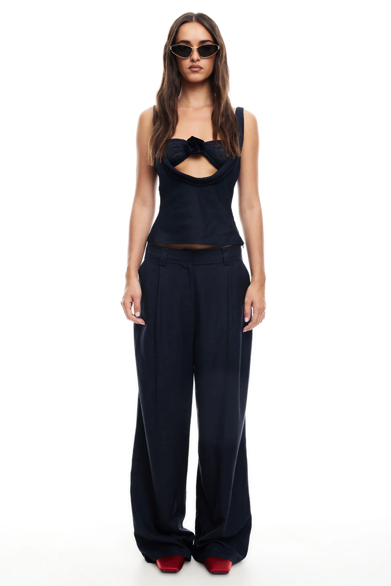 LIONESS Delilah Top Navy - Image 4