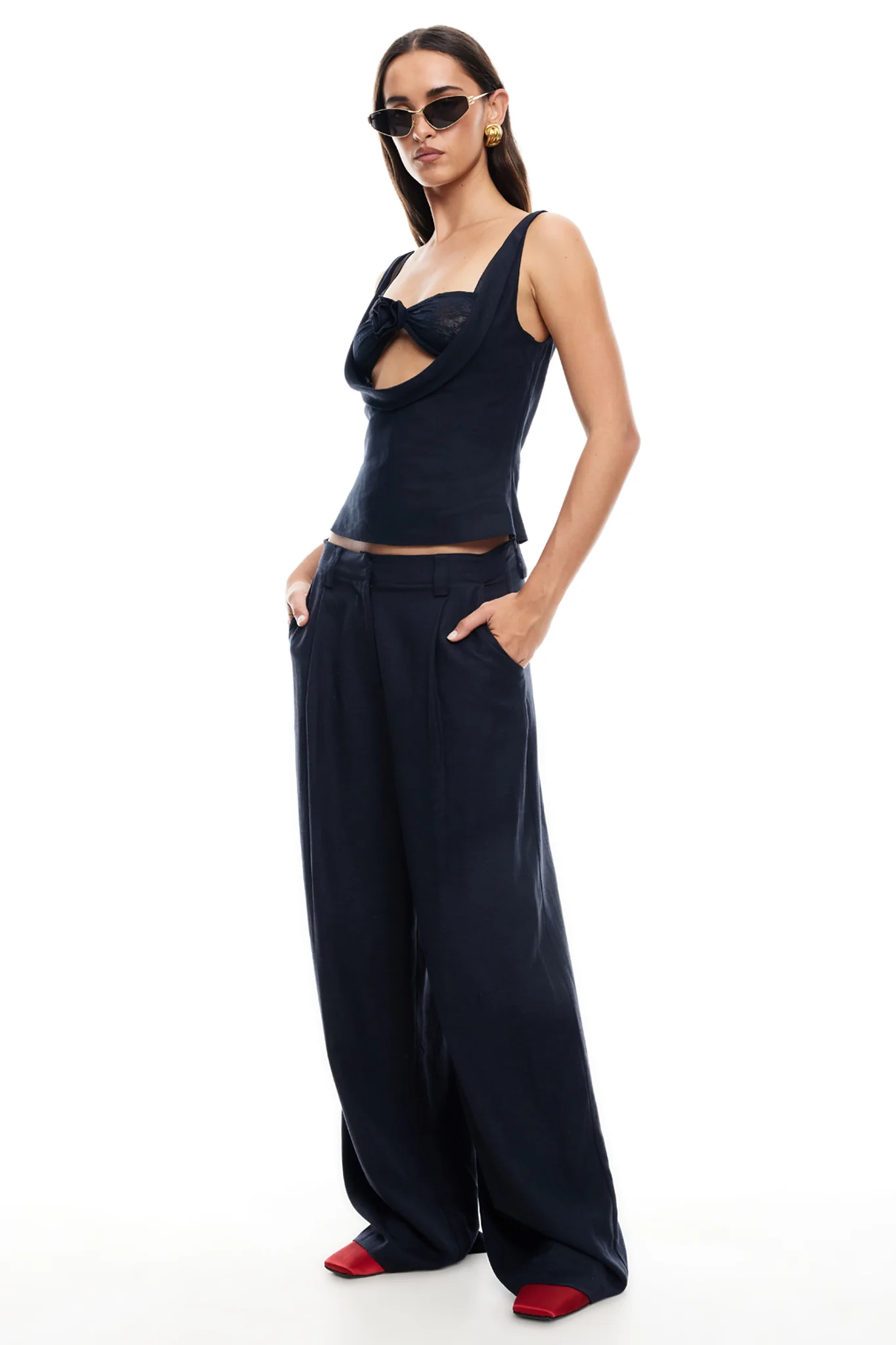 LIONESS Delilah Top Navy - Image 5