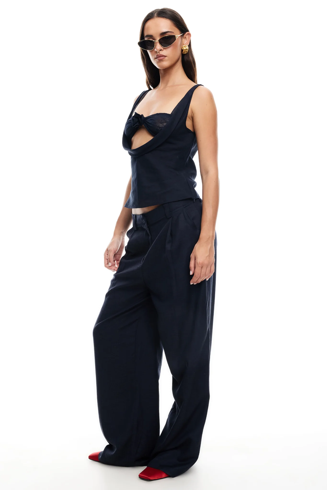 LIONESS Delilah Top Navy - Image 6