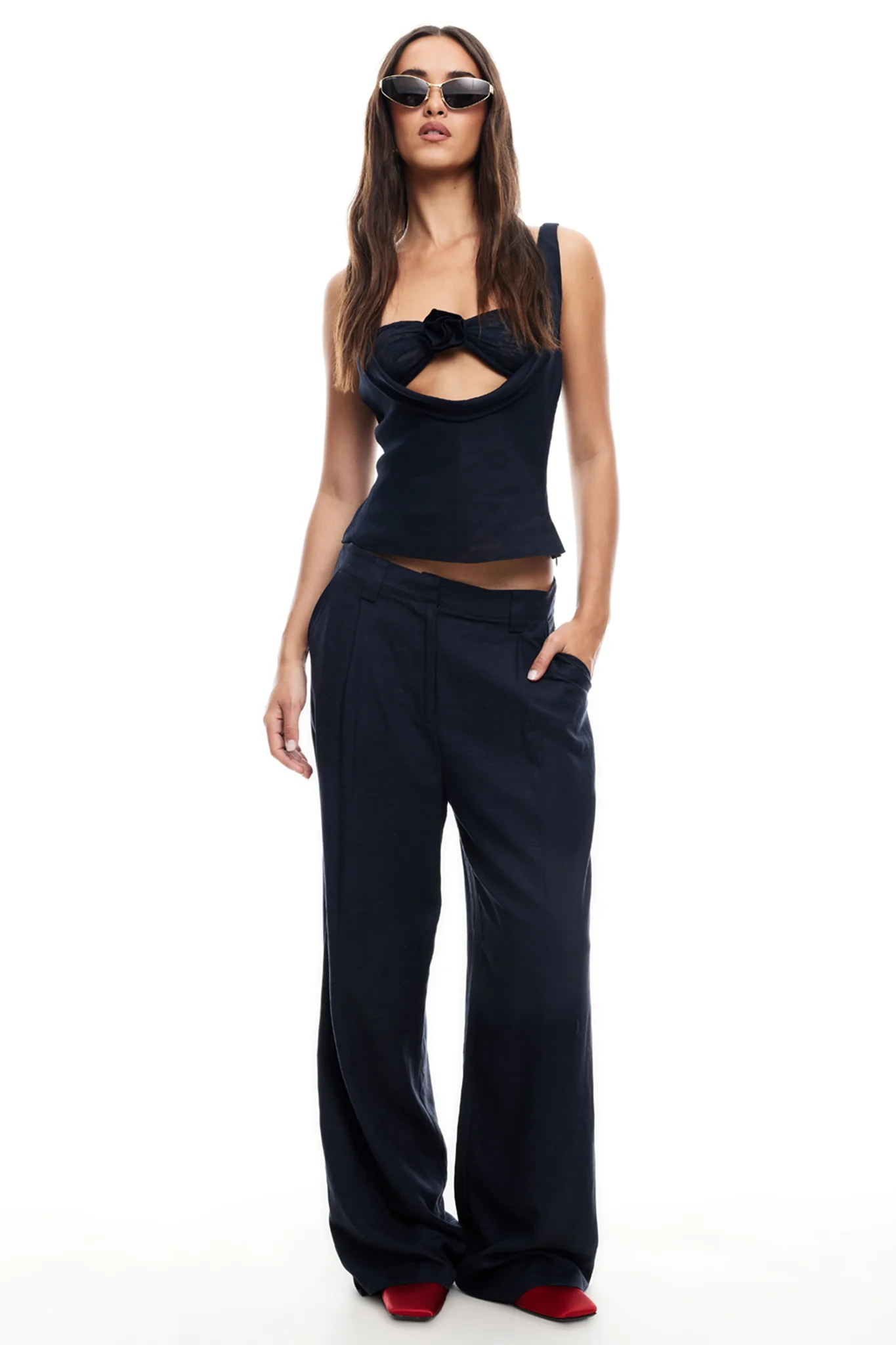 LIONESS Delilah Top Navy - Image 7