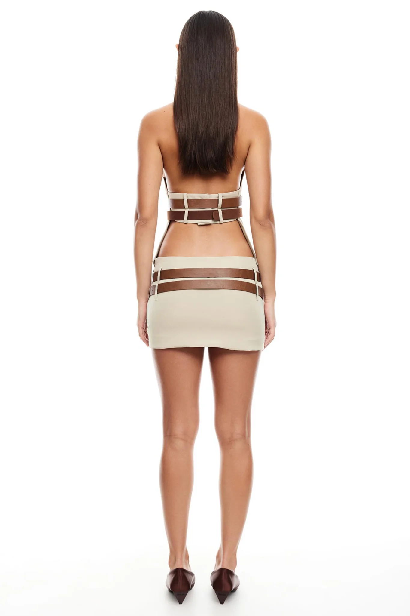LIONESS Ethereal Buckle Top Beige - Image 3