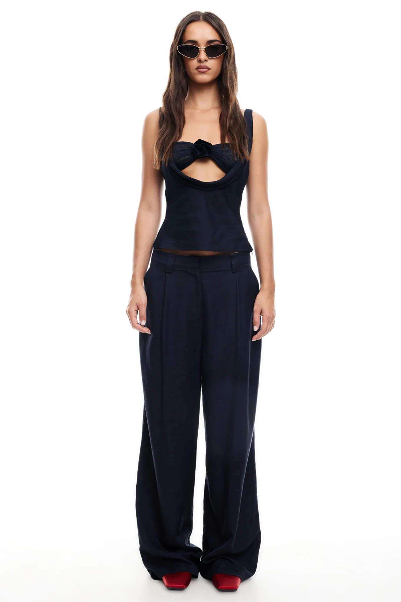 LIONESS La Quinta Pants Navy - Image 5