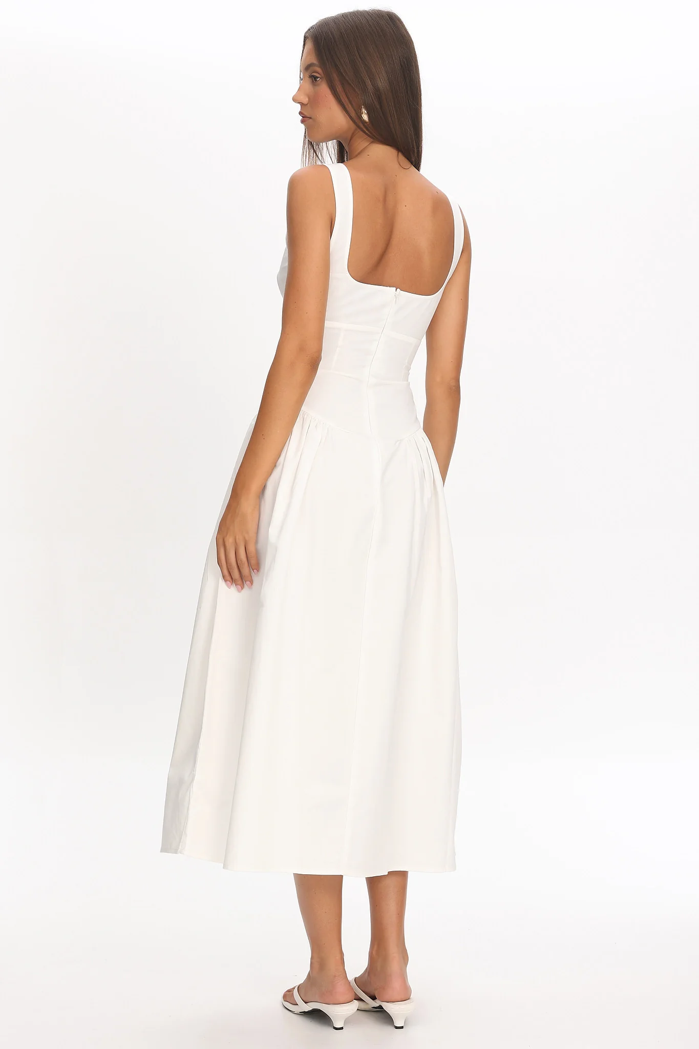 LIONESS Luna Rosa Maxi Dress Porcelain - Image 3