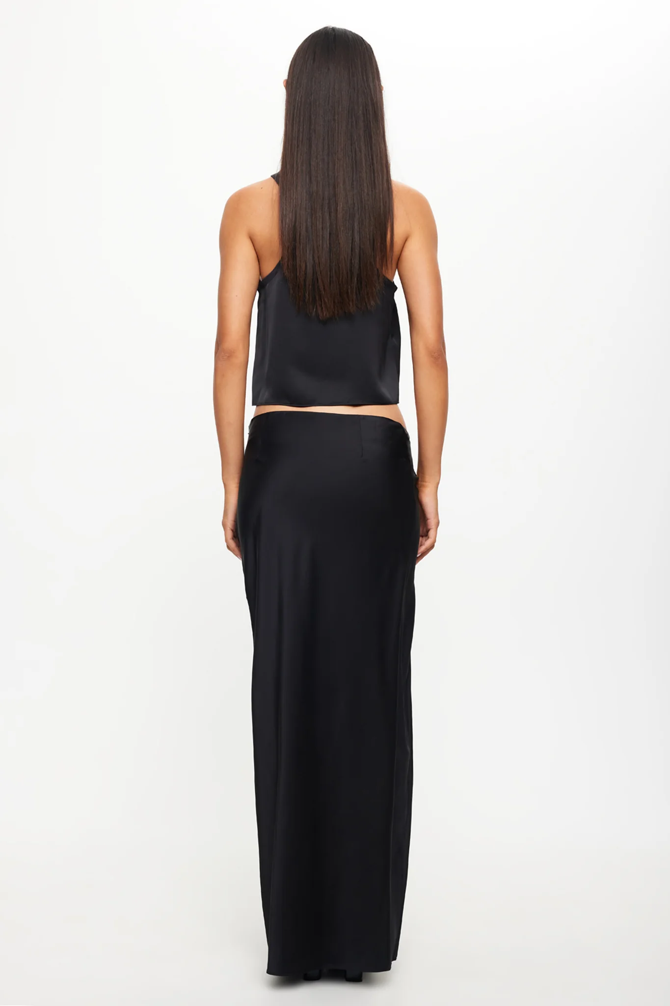 LIONESS Mariah Maxi Skirt Onyx - Image 2