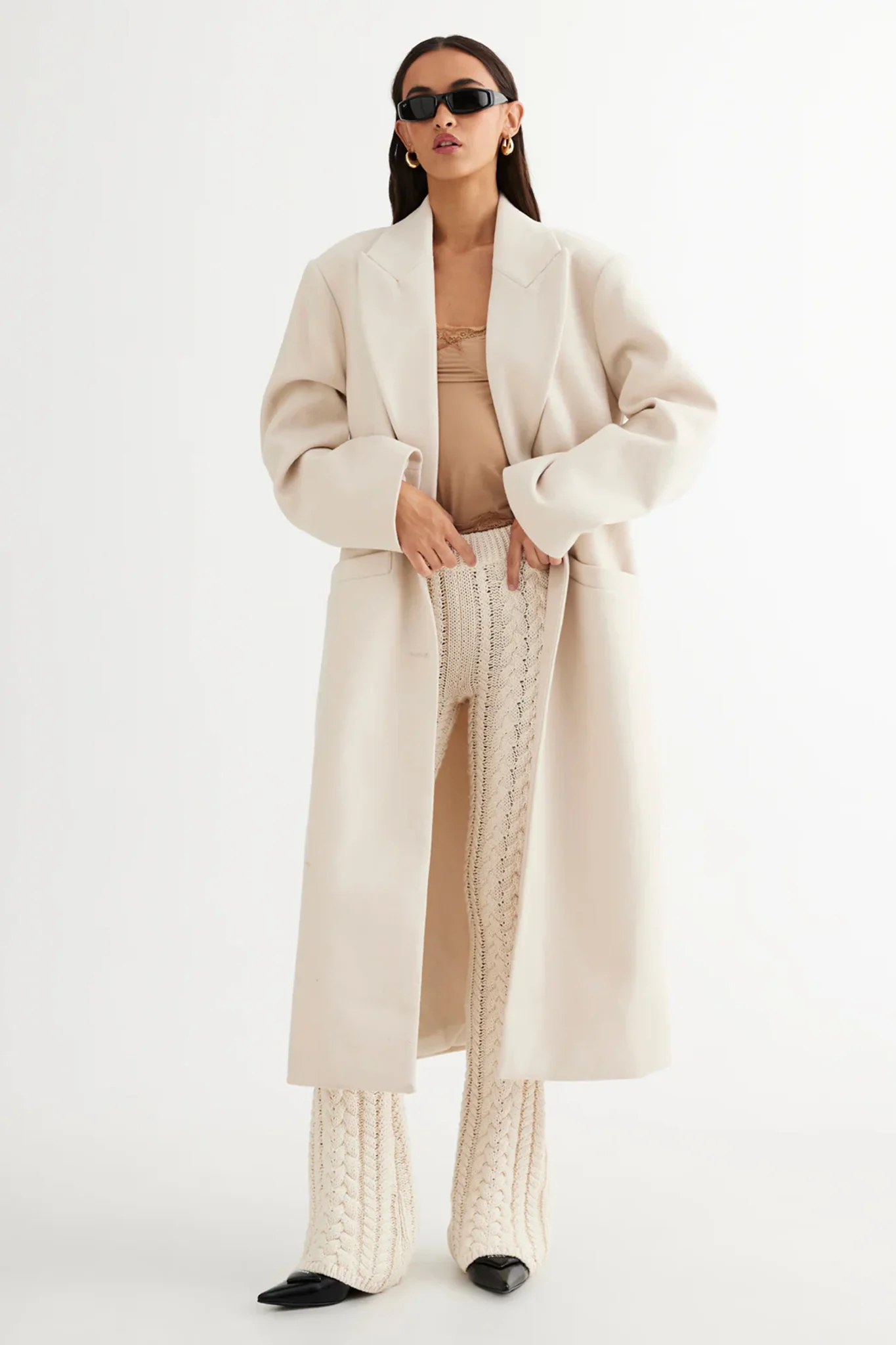 LIONESS Olsen Coat Cream - Image 5