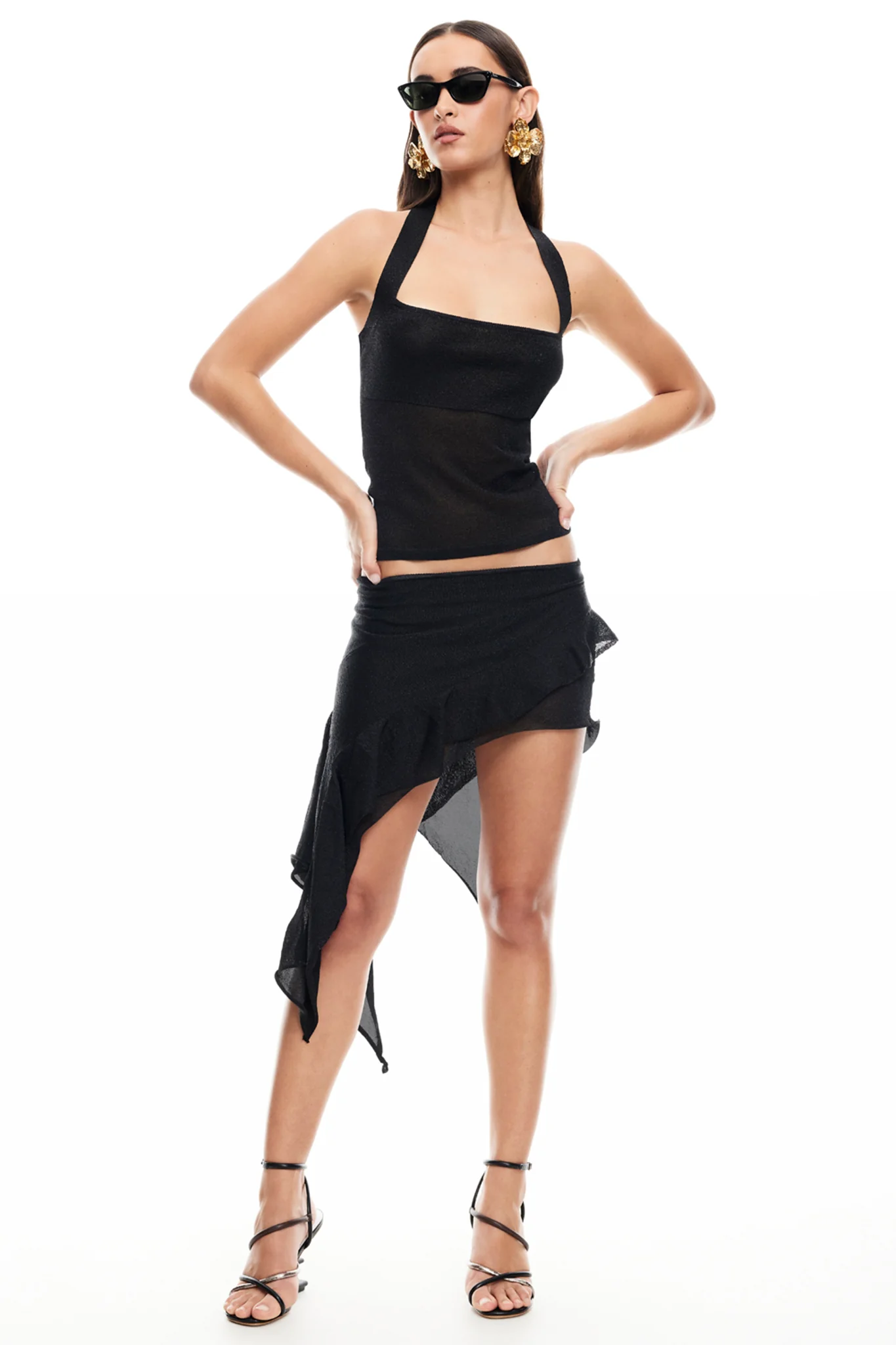 LIONESS Palisades Mini Skirt Onyx - Image 3