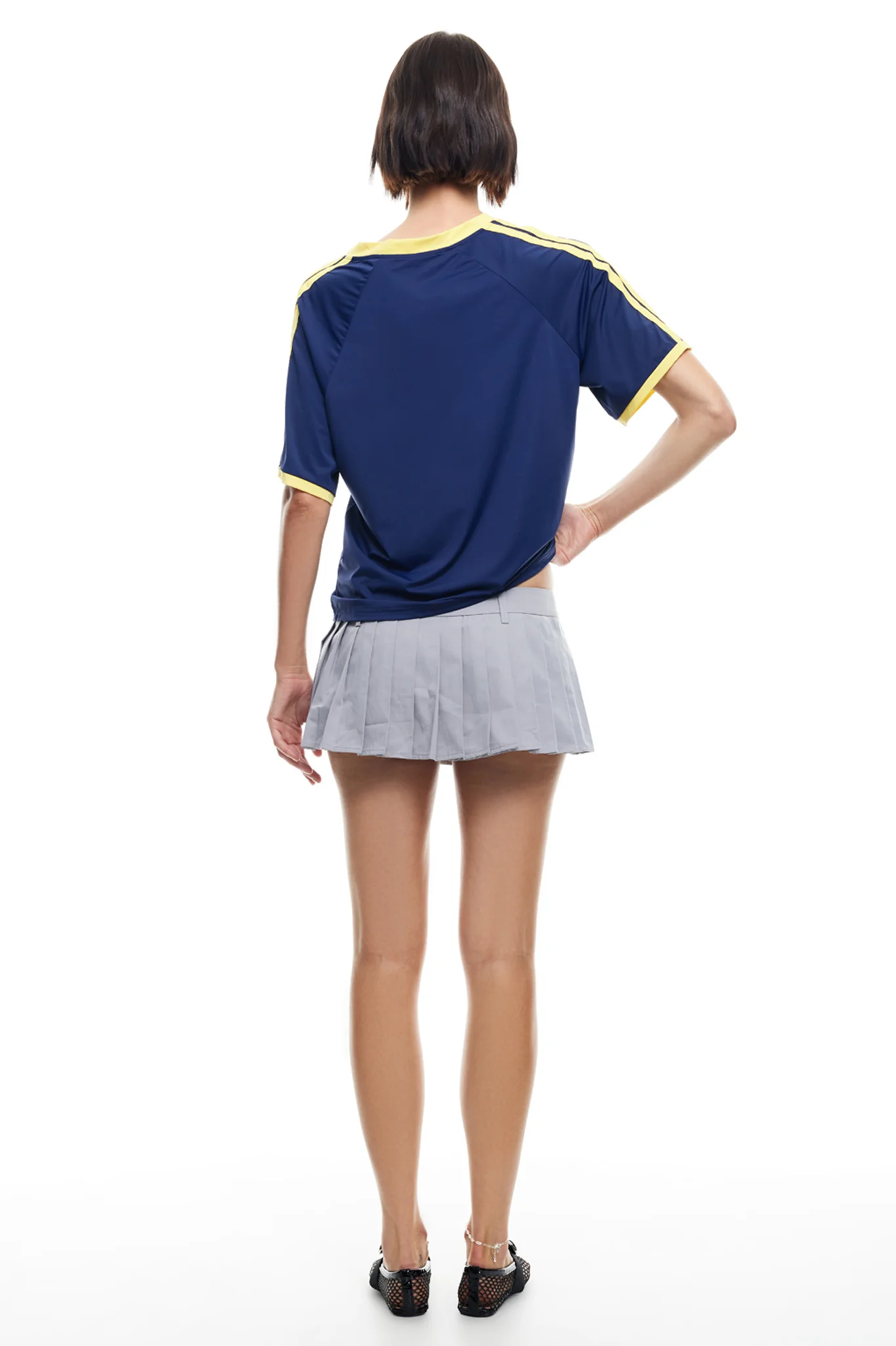 LIONESS Rider Mini Skirt Slate - Image 2