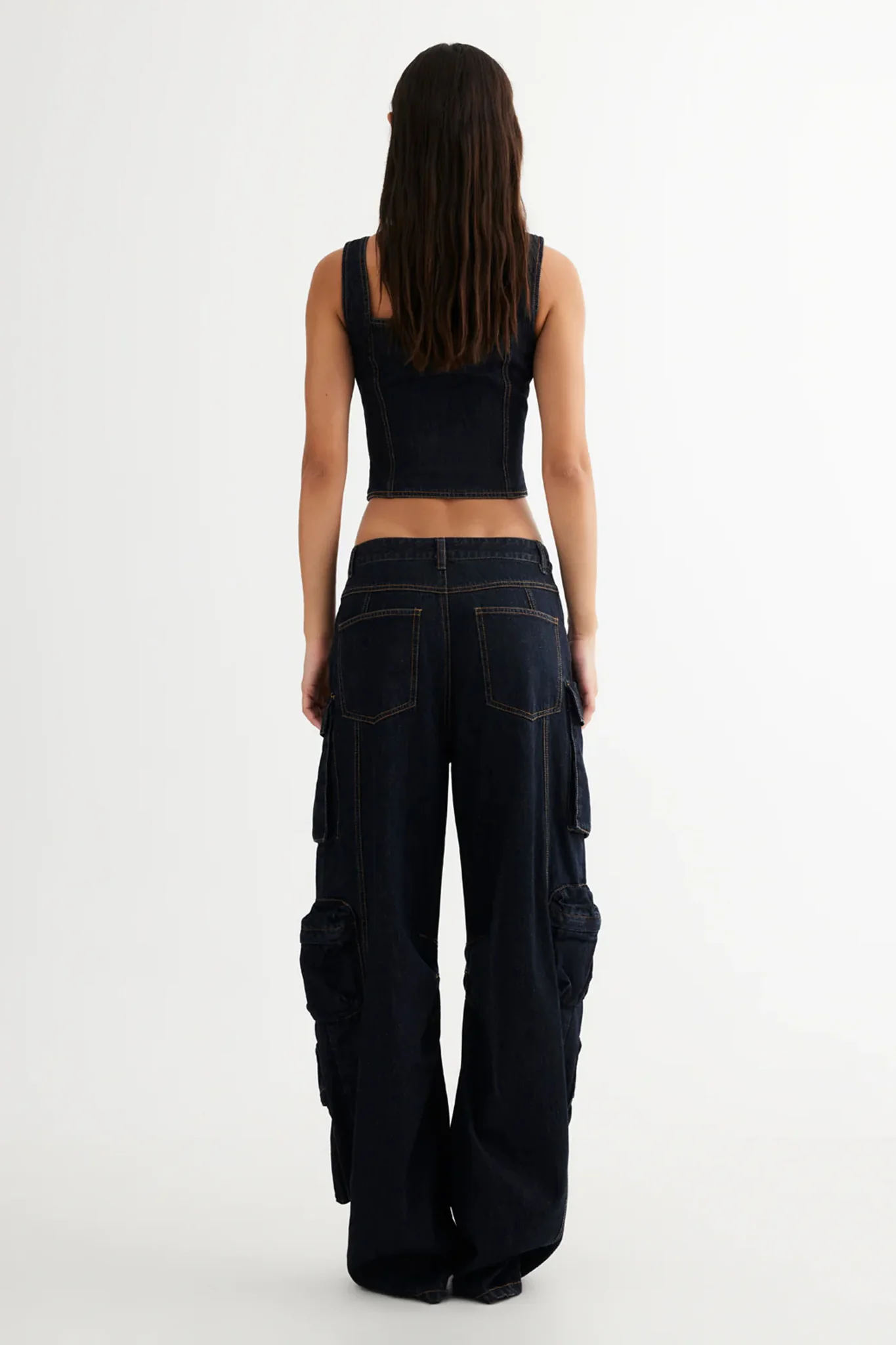 LIONESS Smokeshow Jeans Dark Denim - Image 4