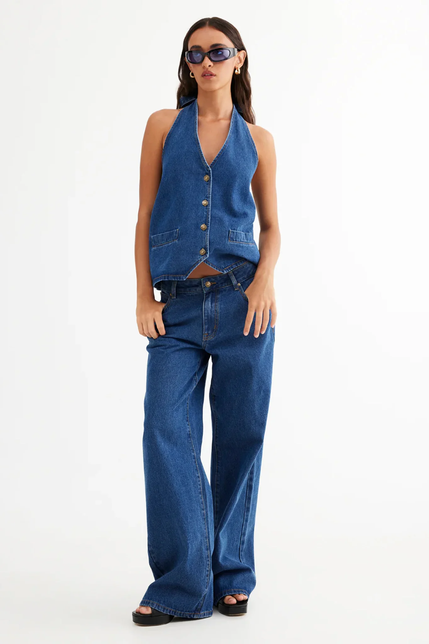 LIONESS Top Model Jeans Dark Denim - Image 3