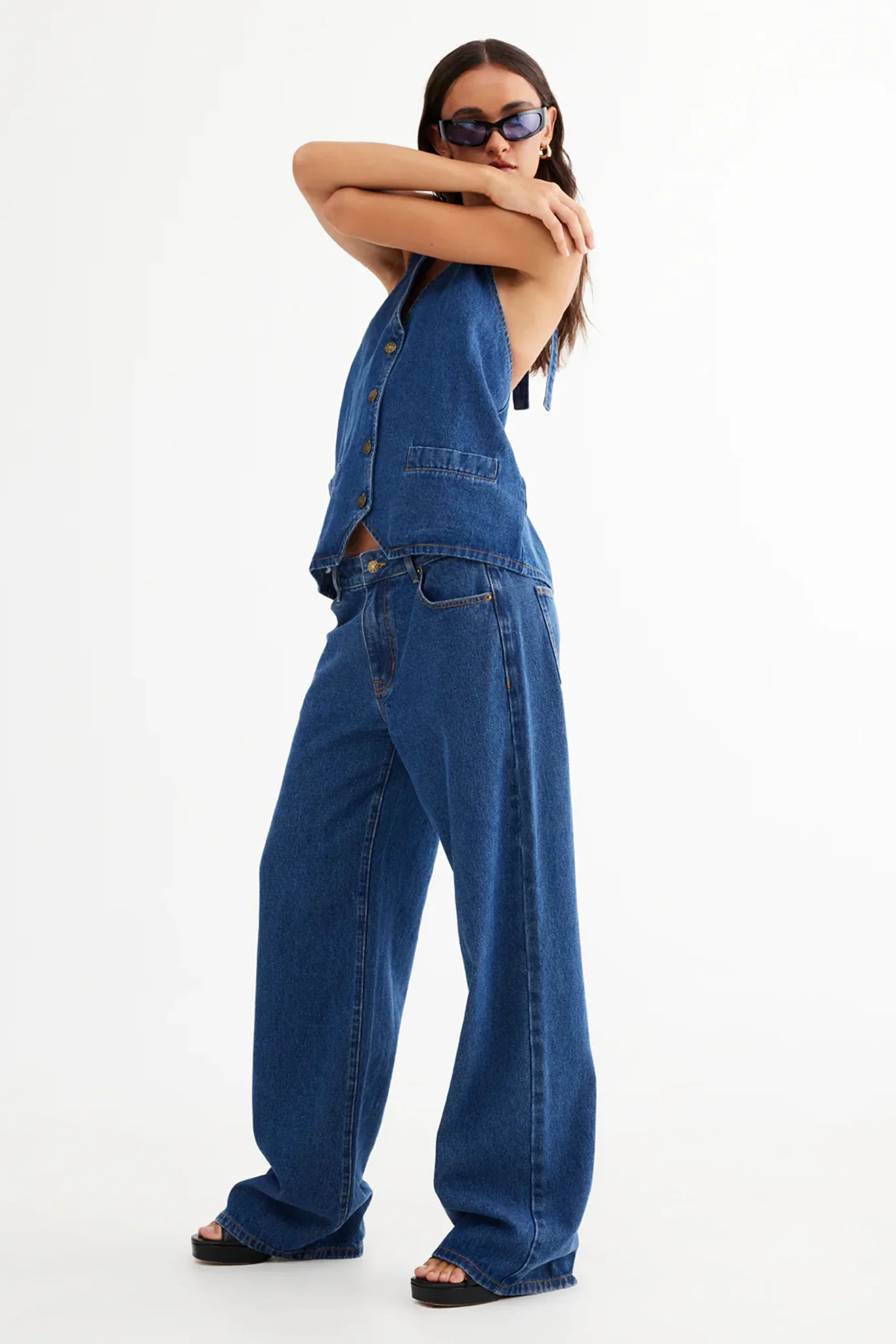 LIONESS Top Model Jeans Dark Denim - Image 5